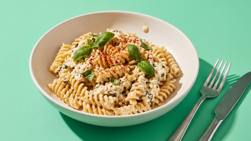 Cremige Hüttenkäse-Pasta für den unkomplizierten Feierabend