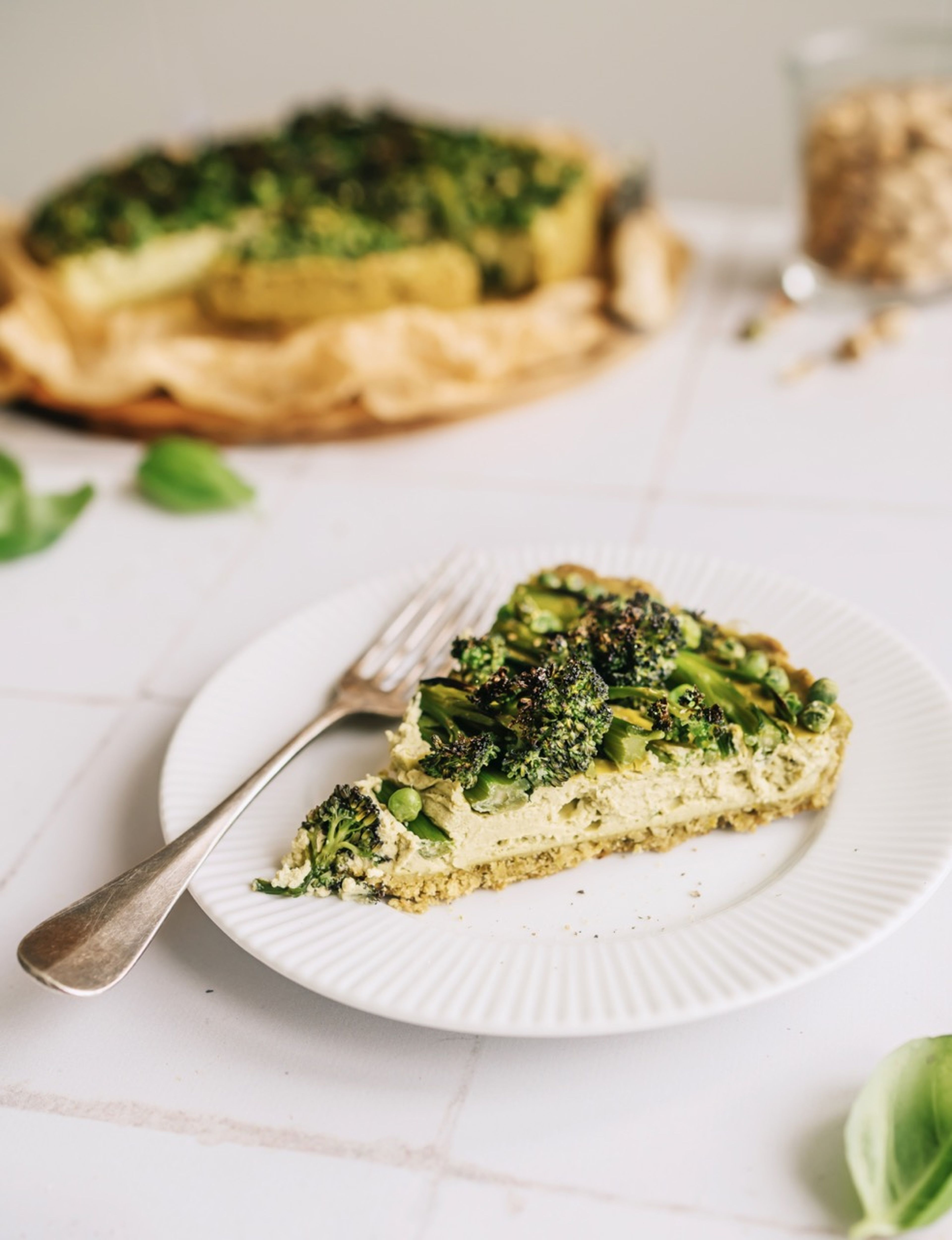 Spring vegetable tart