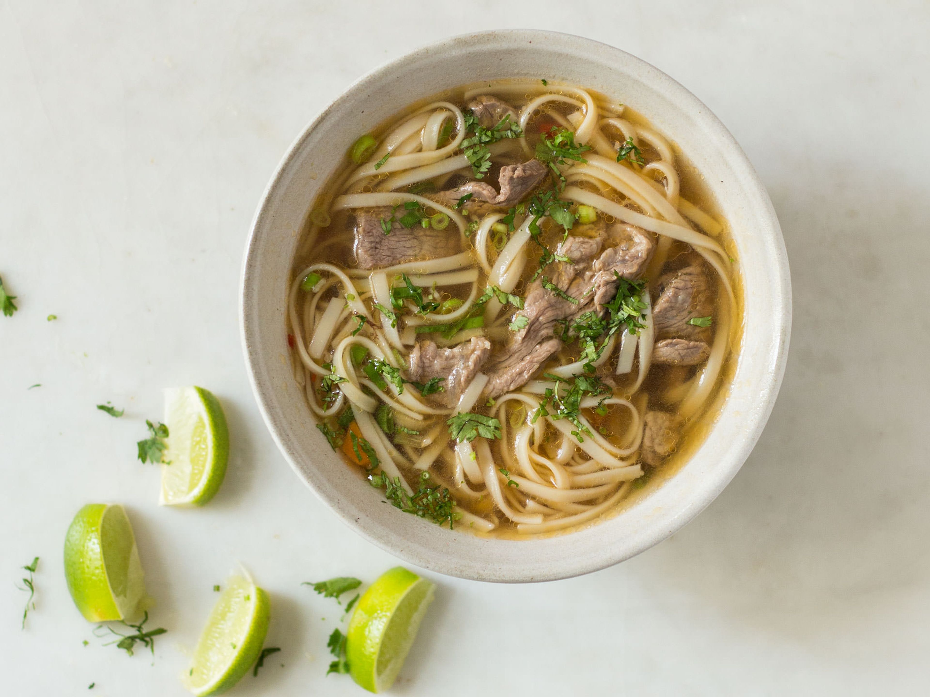 Vietnamese-inspired noodle soup