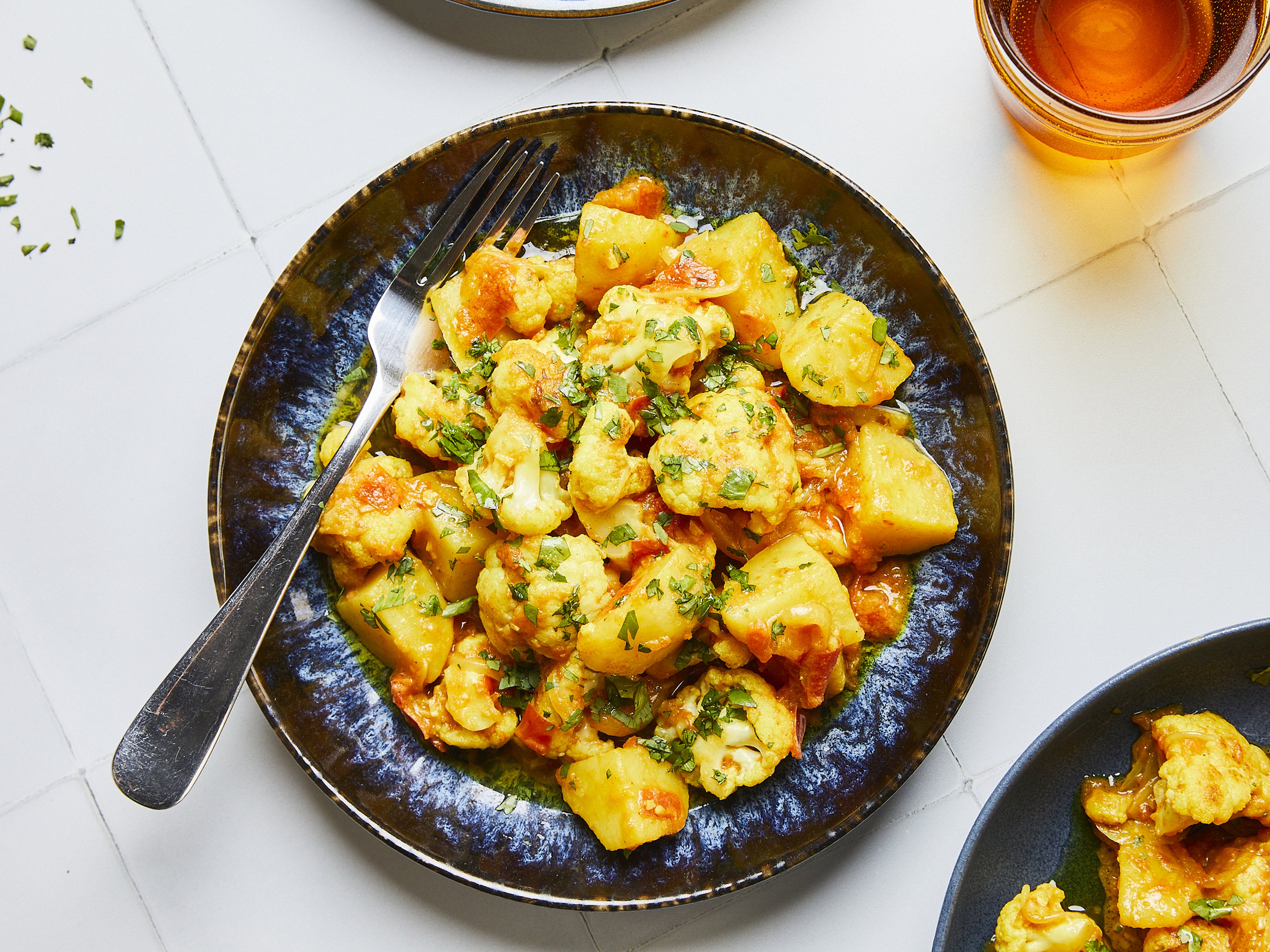 Potato and cauliflower curry