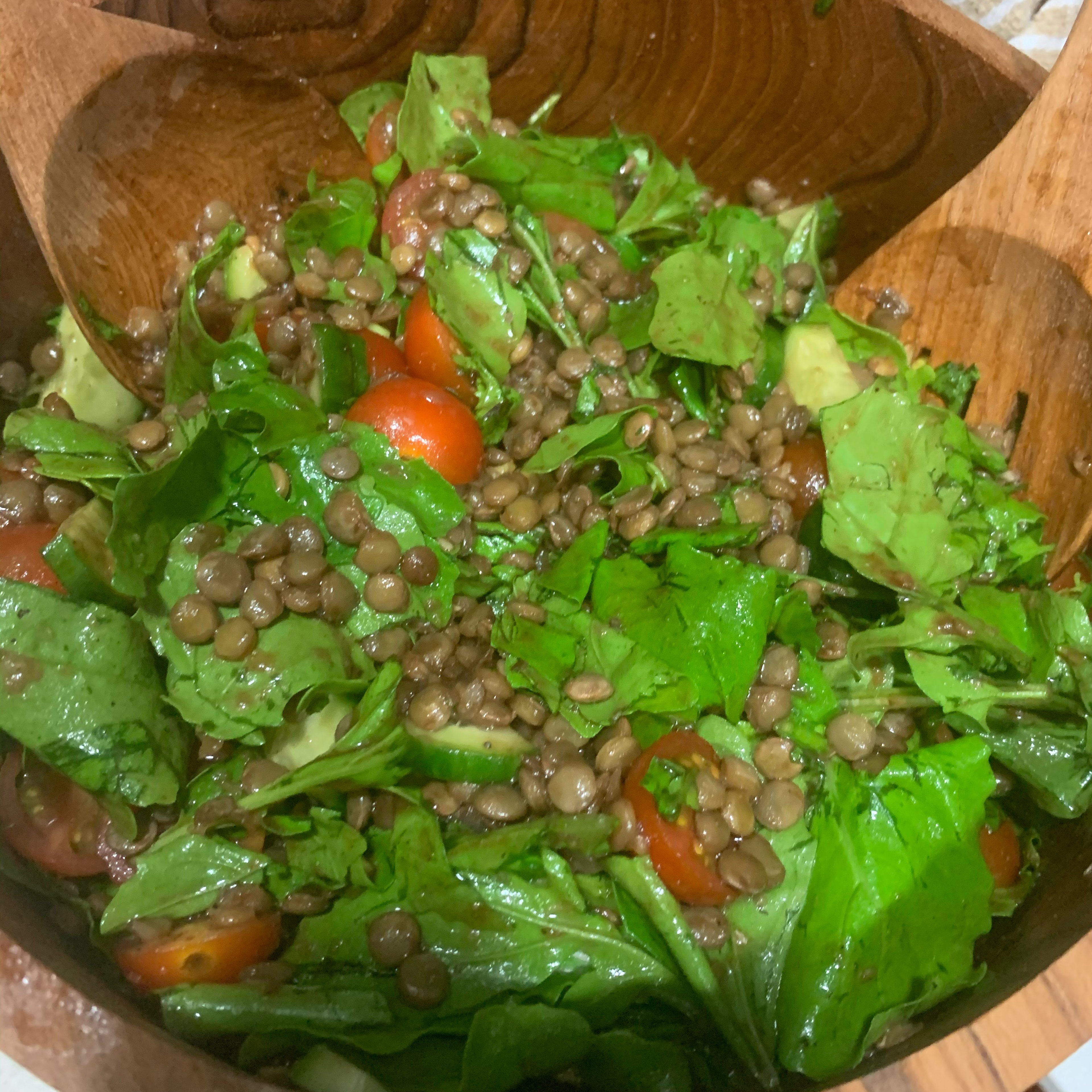 Lentil Rocca Salad