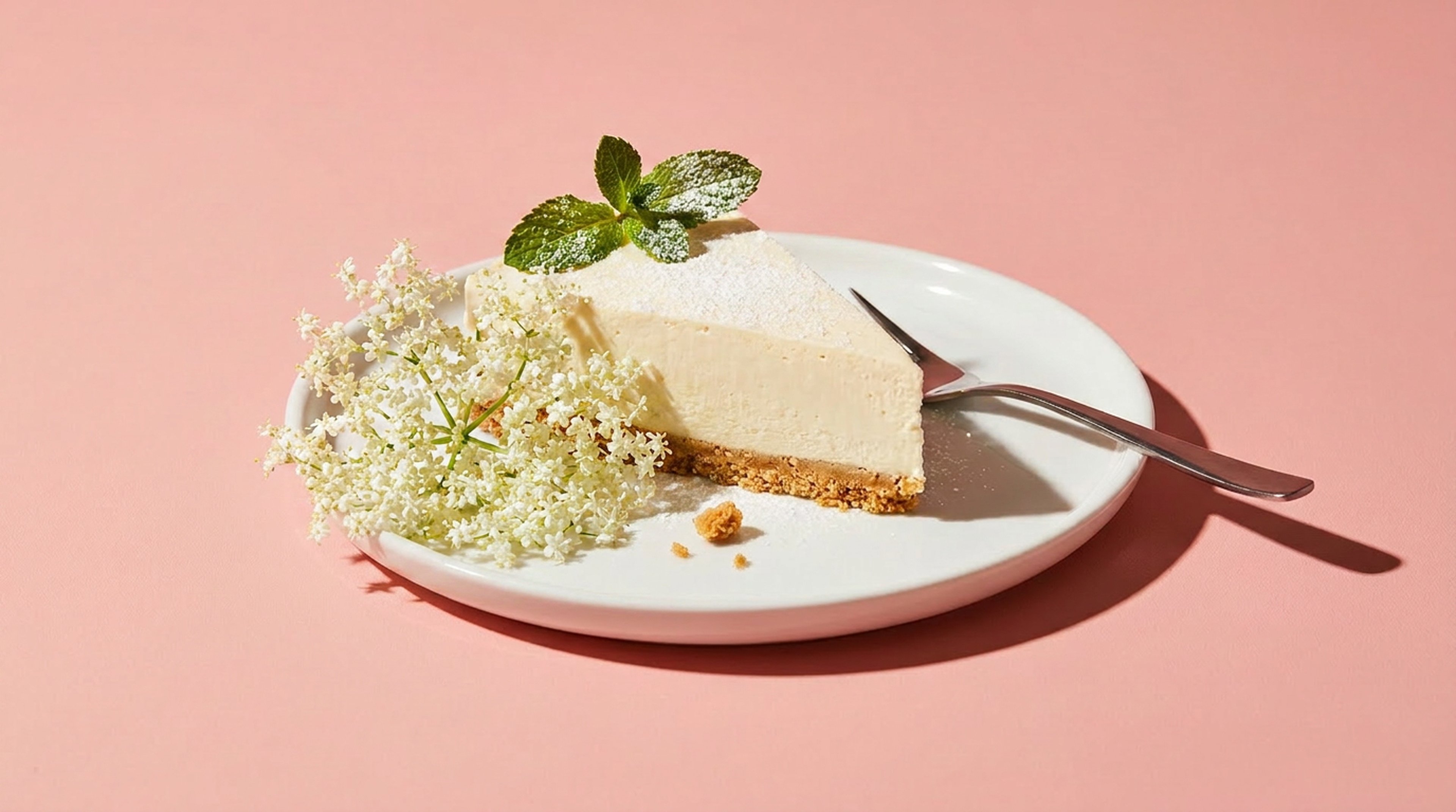 Holunderblüten-Käsekuchen aus dem Kühlschrank: cremiges No-Bake-Rezept für den Sommer