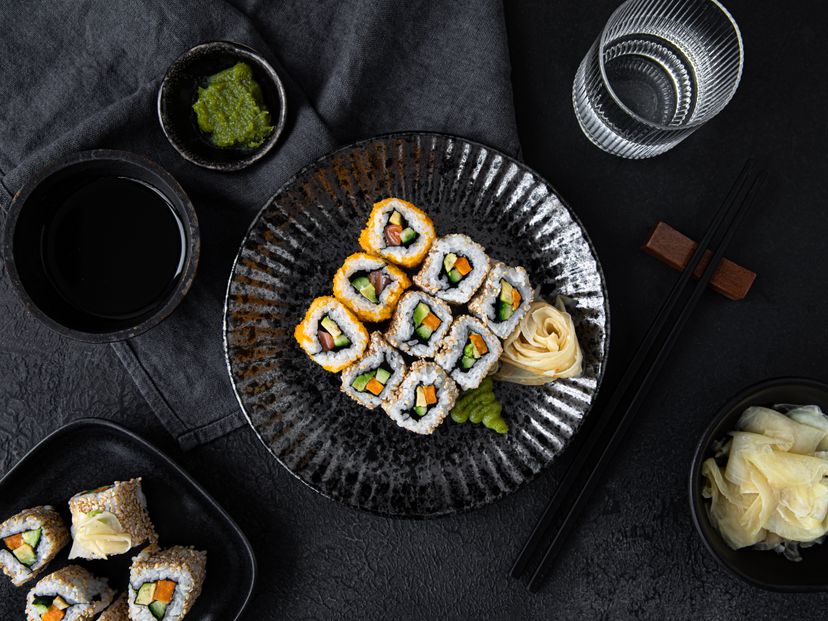 Uramaki sushi (Inside out rolls)