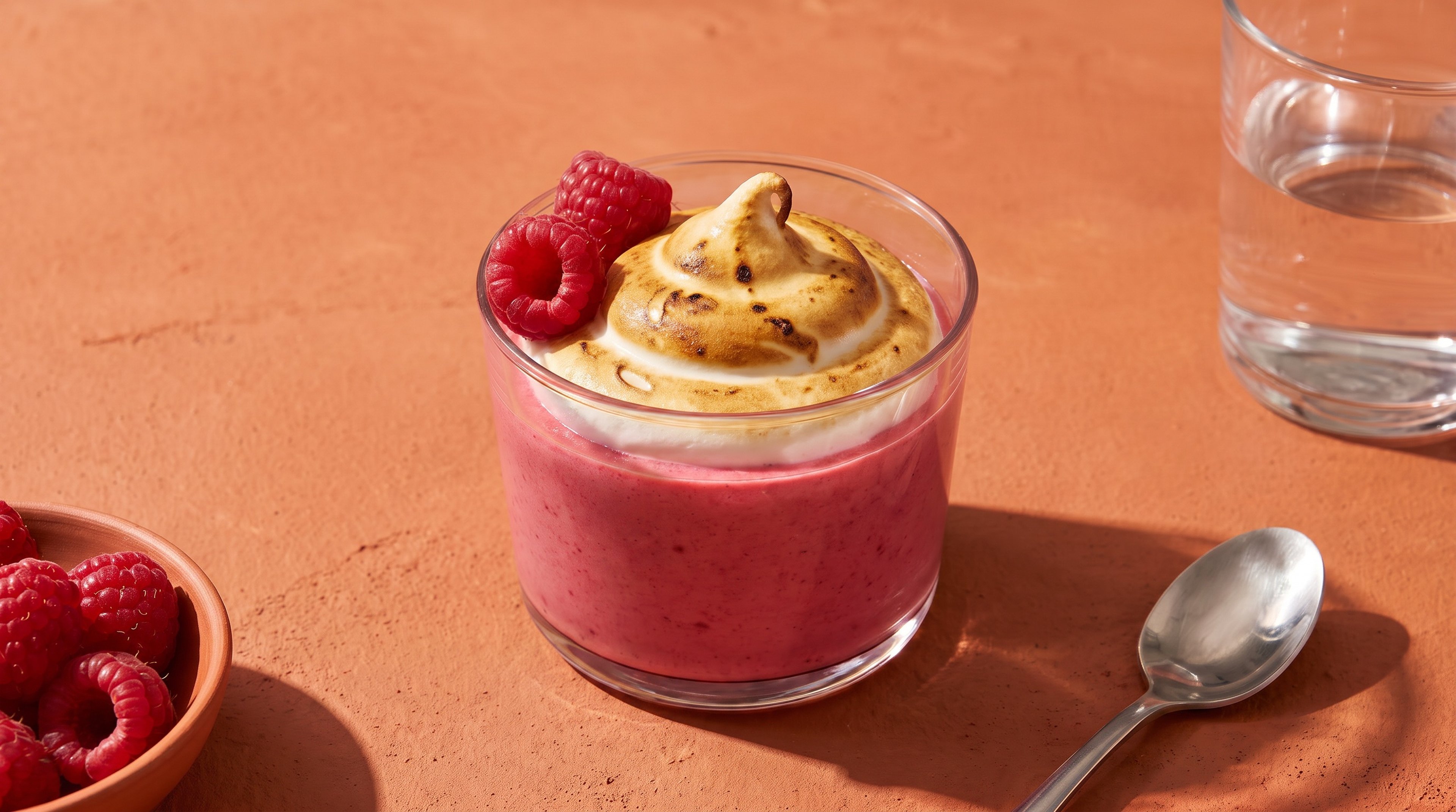 Fruchtiger Dessertspaß: Himbeercreme mit Baiserhaube