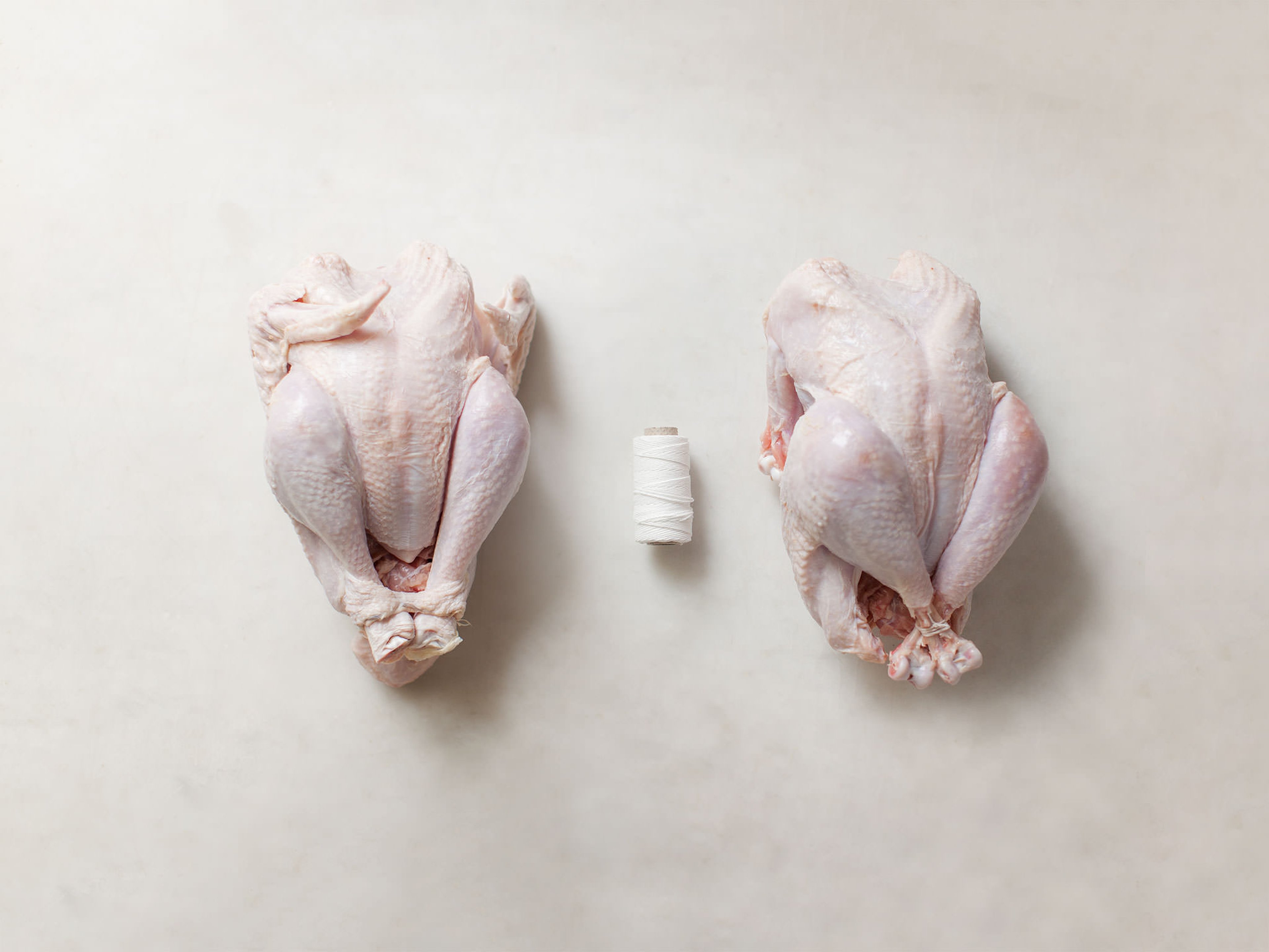 Brathähnchen binden