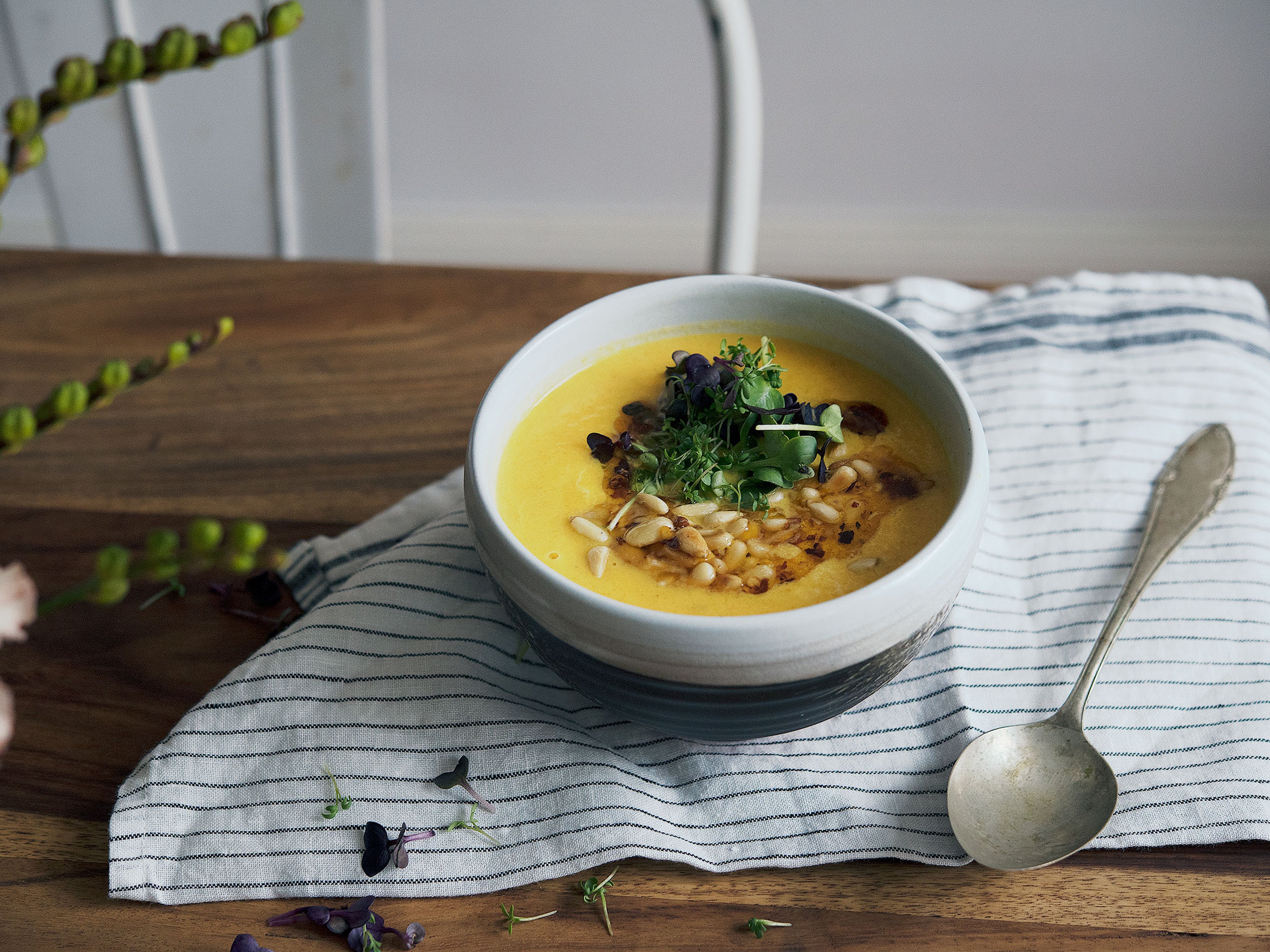 Carrot and pear soup