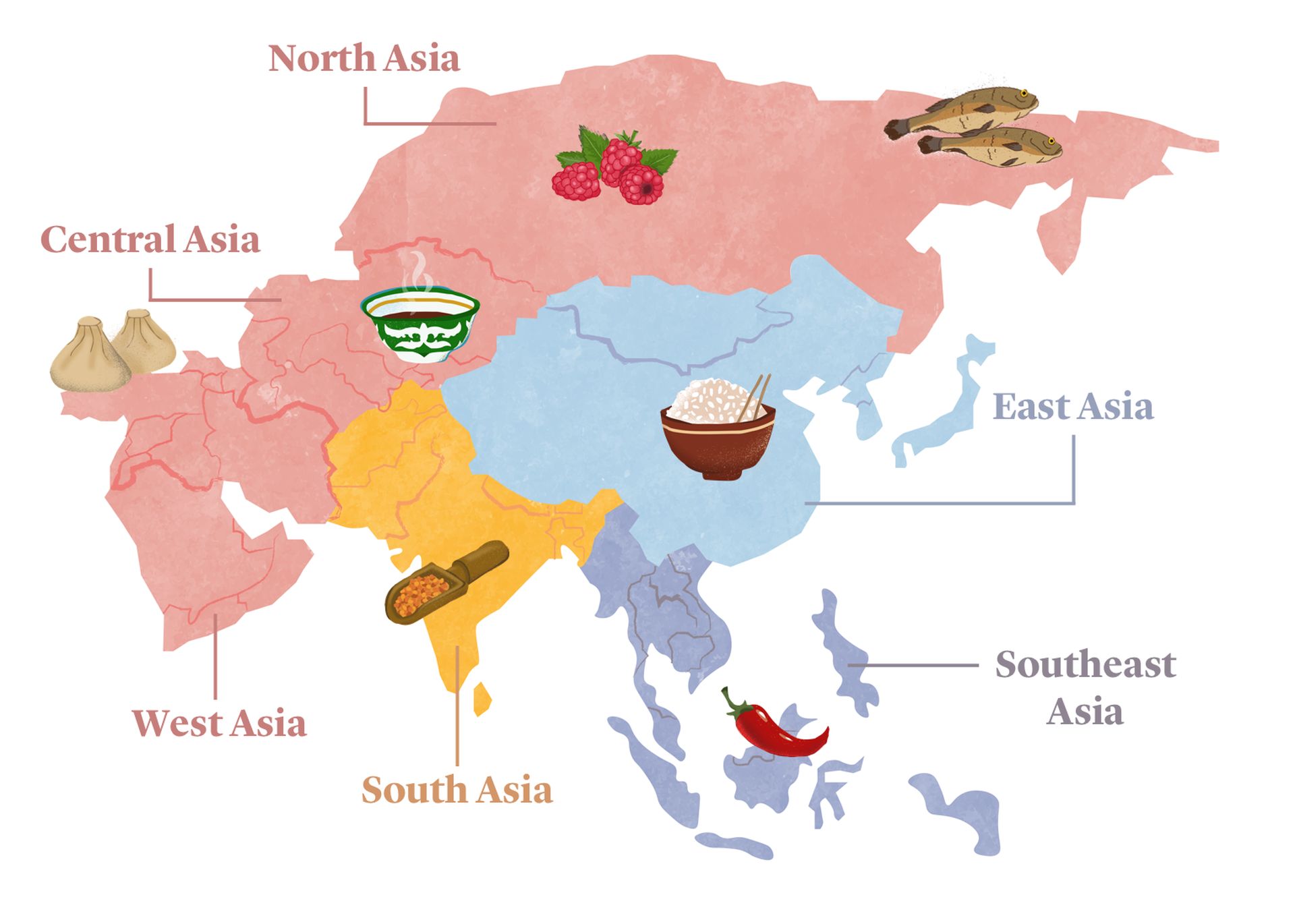 An Edible Map of Asian Cuisines | Stories | Kitchen Stories