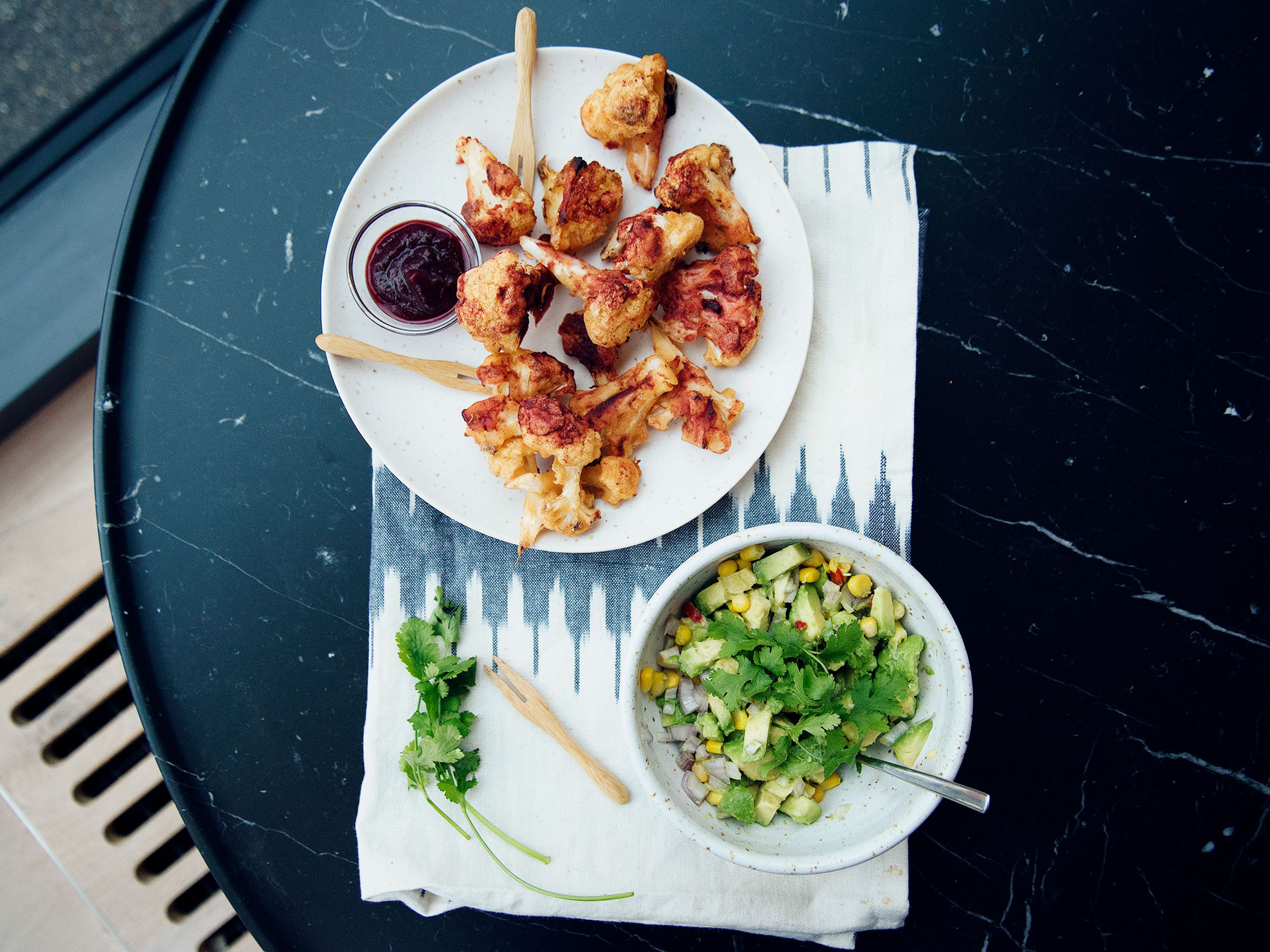 BBQ cauliflower bites