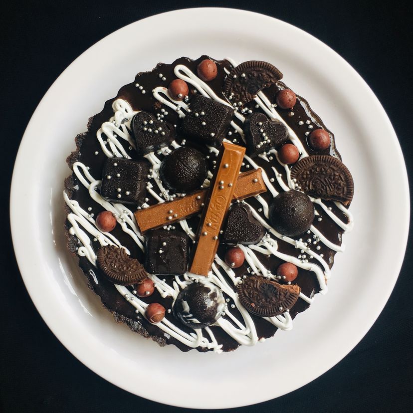 Dark chocolate tart