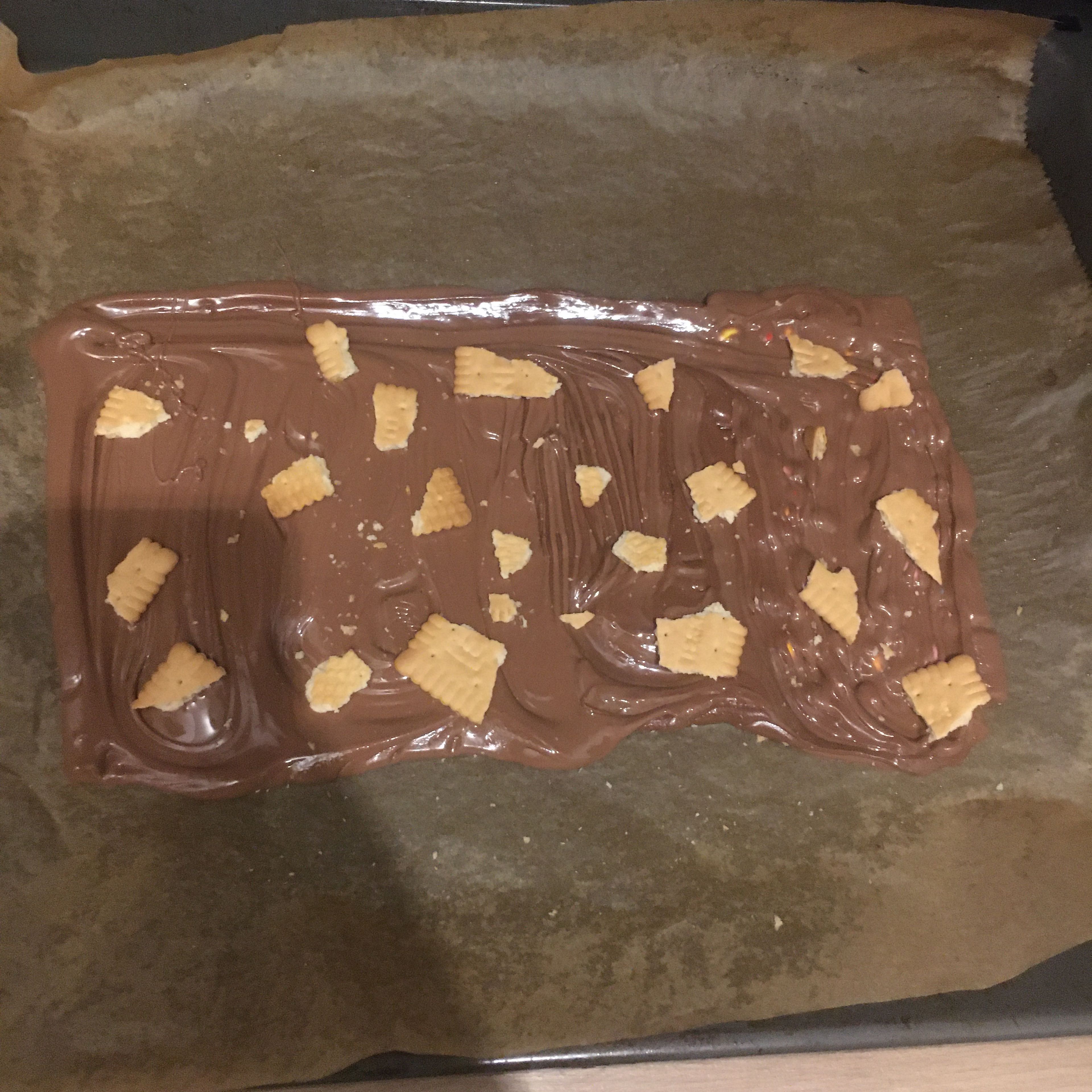 Anschließend Mit Keksen... Bestreuen