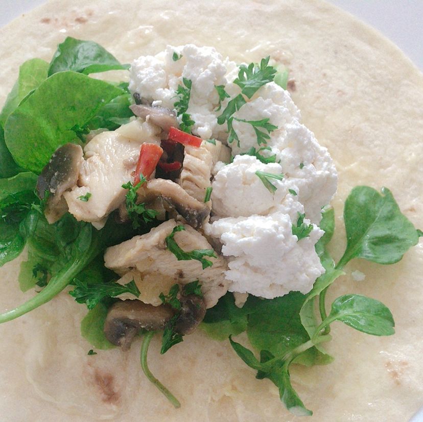 Homemade Cottage Cheese Wrap