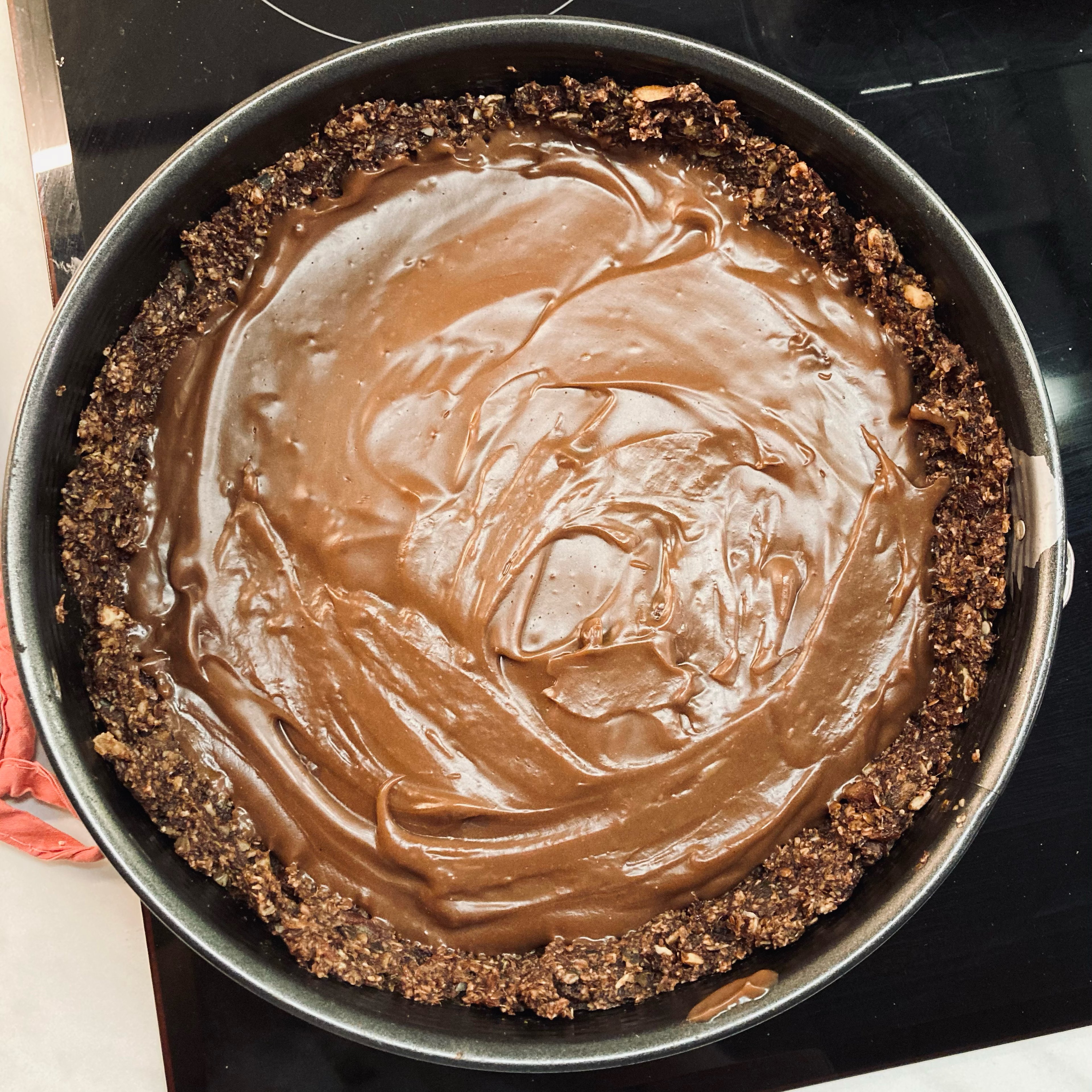 Veganer Schokoladenpudding Kuchen