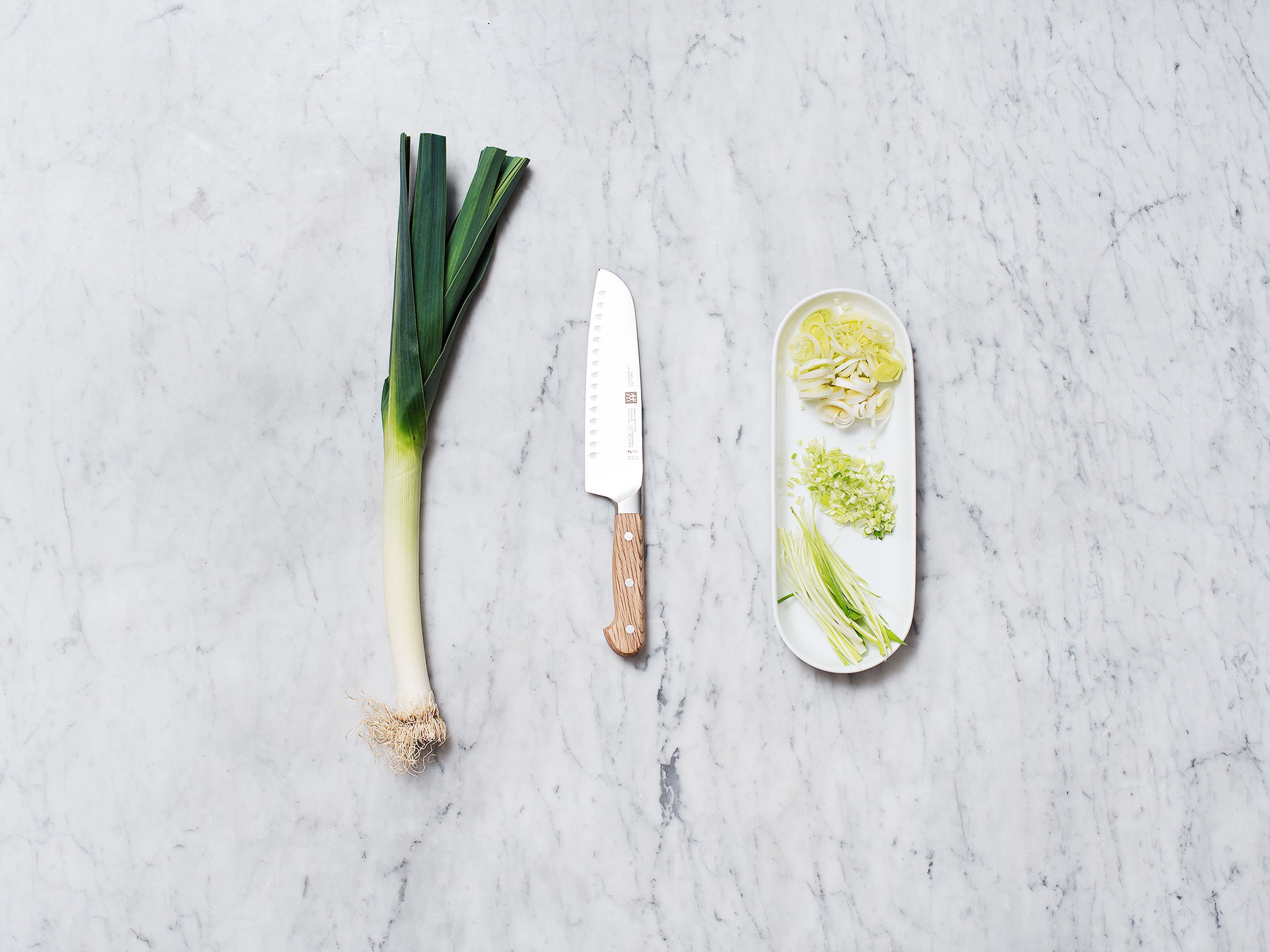 How to clean and cut leeks