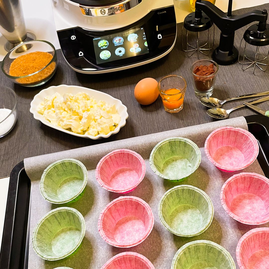 Schoko-Muffins mit Käsekuchenfüllung mit dem Cookit | Rezept | Kitchen ...