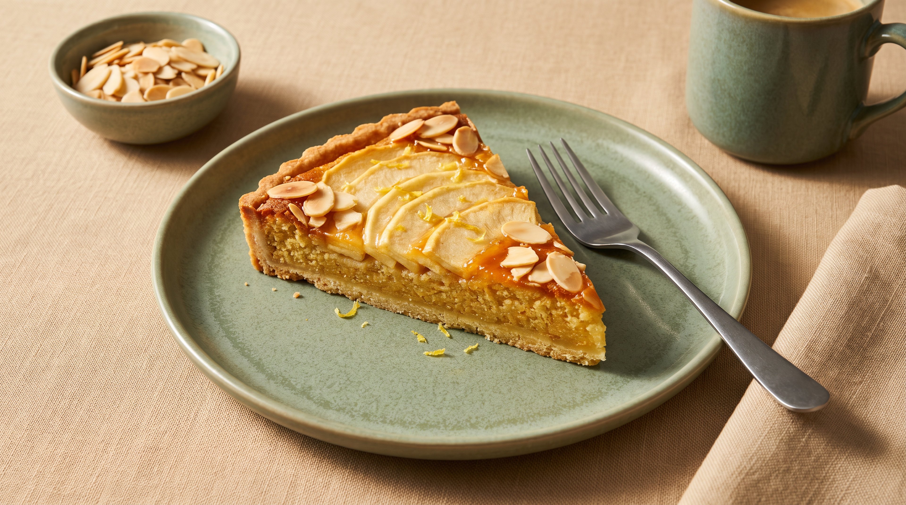 Französische Apfel-Frangipane-Tarte mit saftiger Mandelcreme