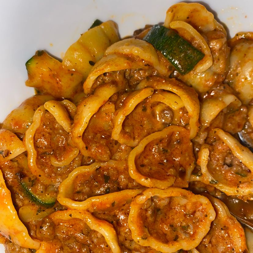 creamy Beef mit Zucchini