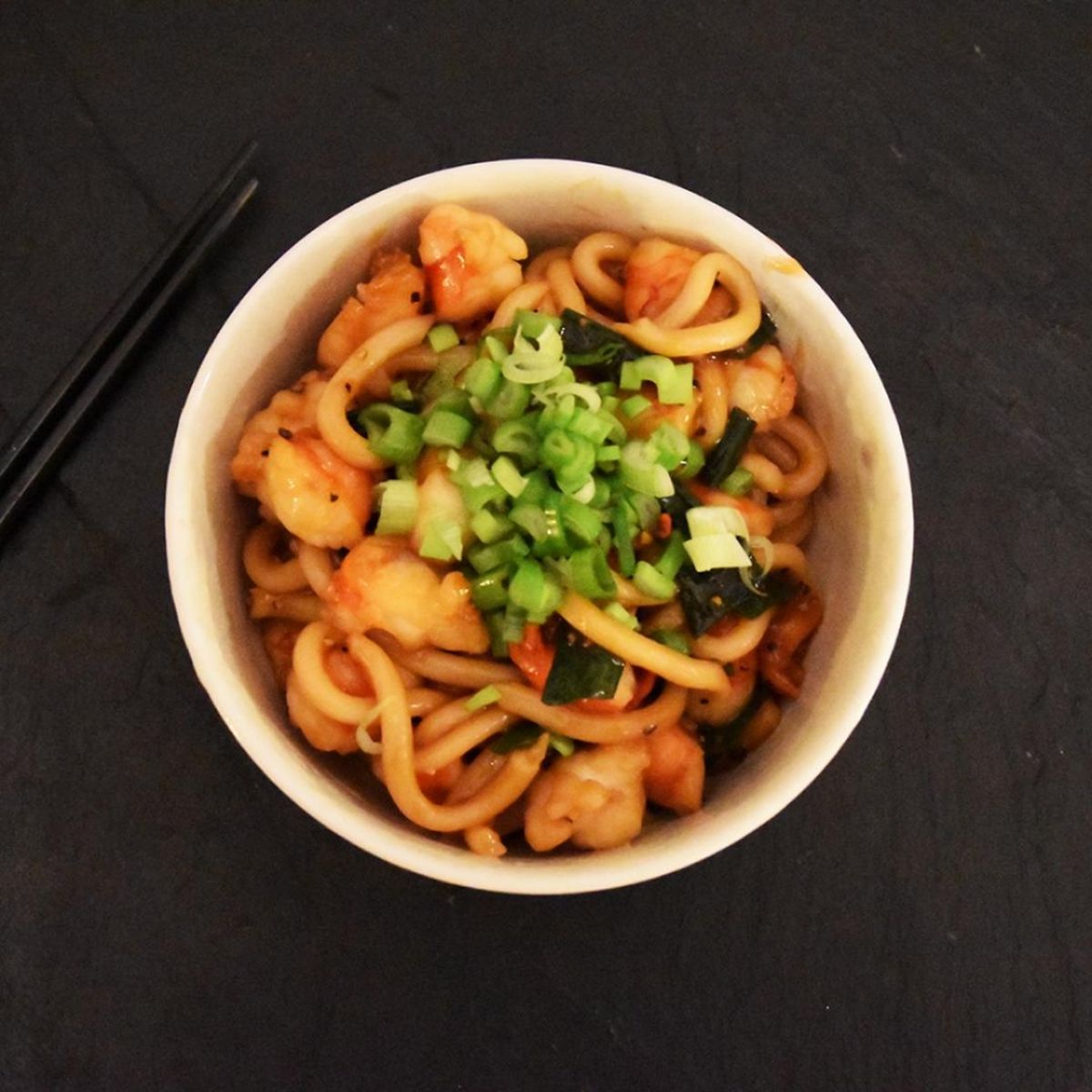 Pepper Shrimp Udon | Recipe | Kitchen Stories