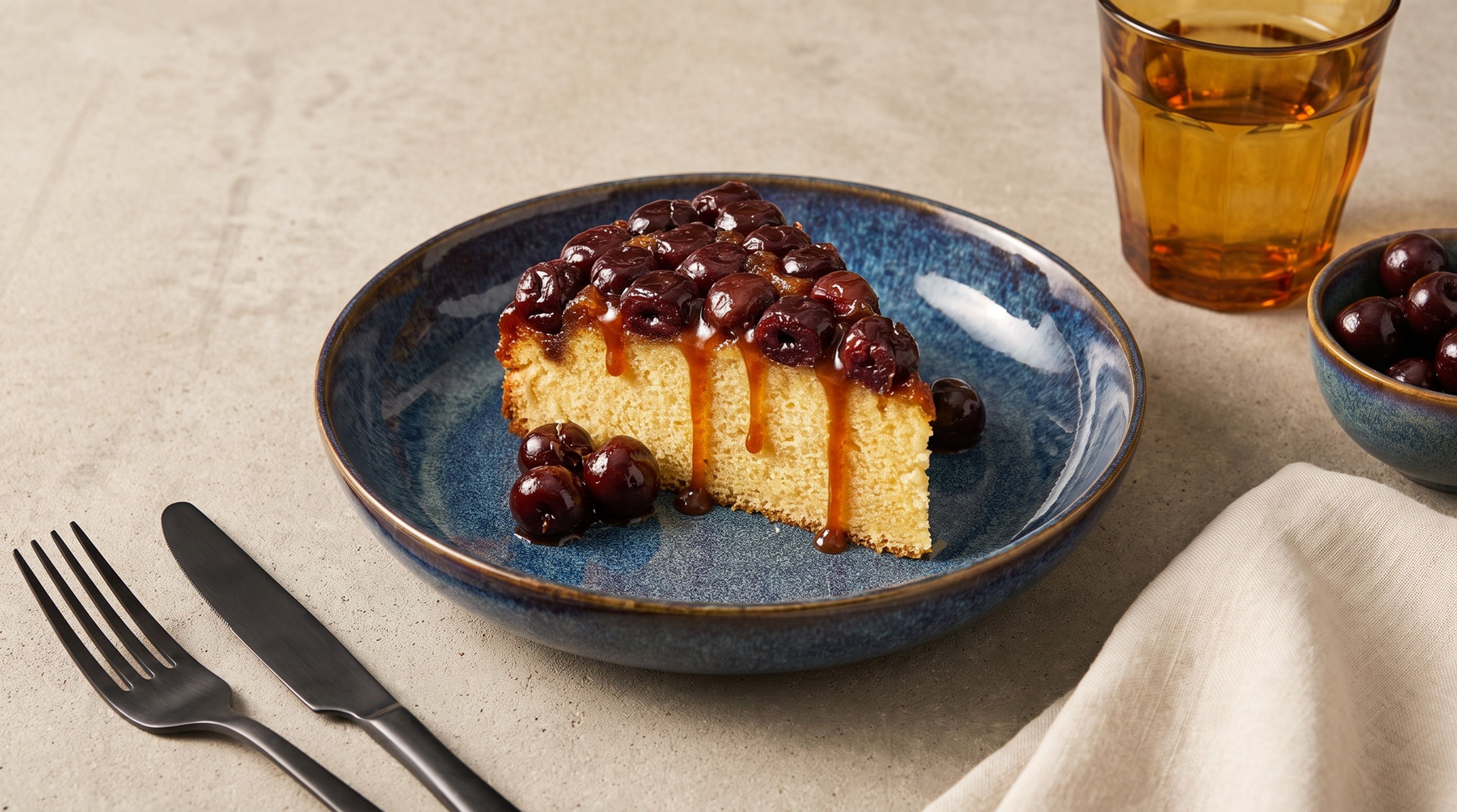 Dieser Kirsch-Maismehl-Kuchen ist der perfekte Balanceakt