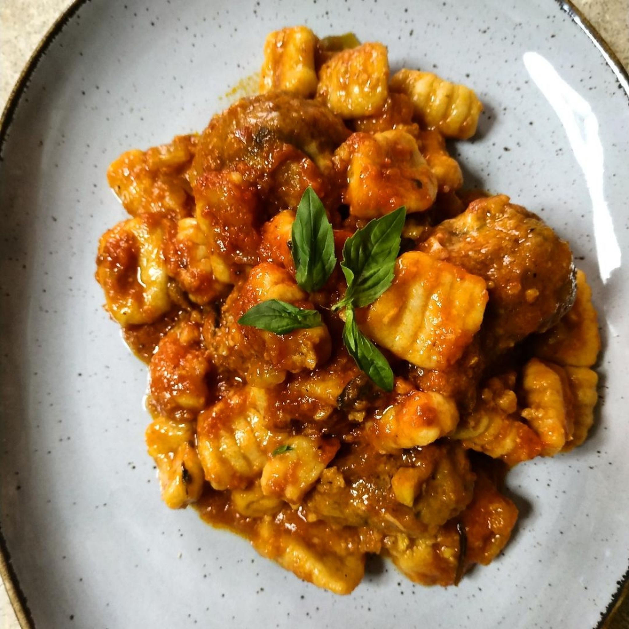 Gnocchi with veggie balls
