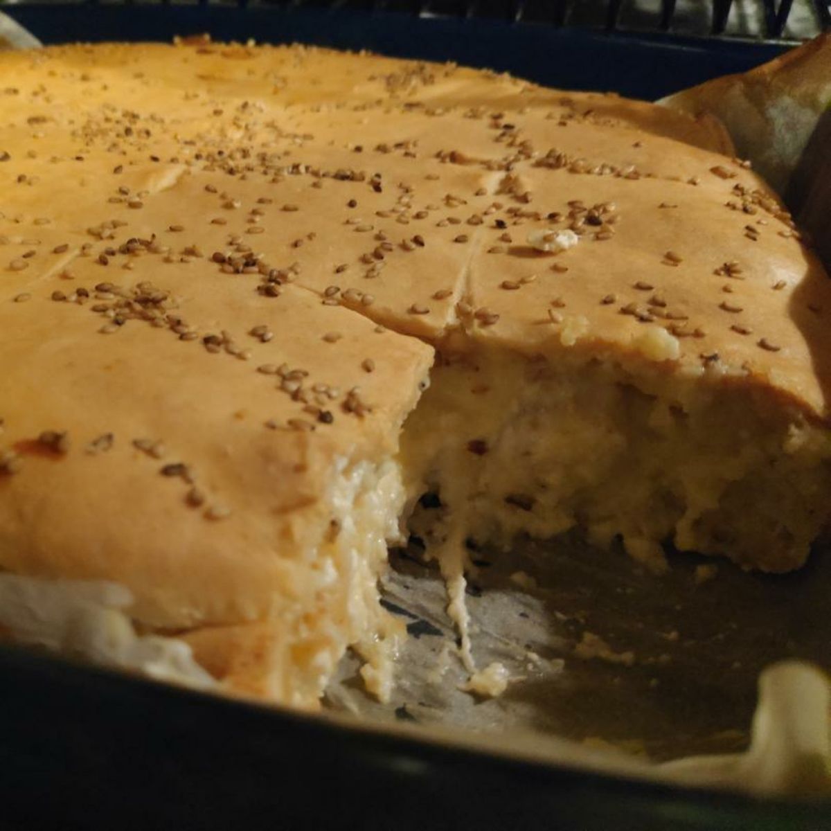 Feta Cheese Pie with Bechamel Sauce | Recipe | Kitchen Stories