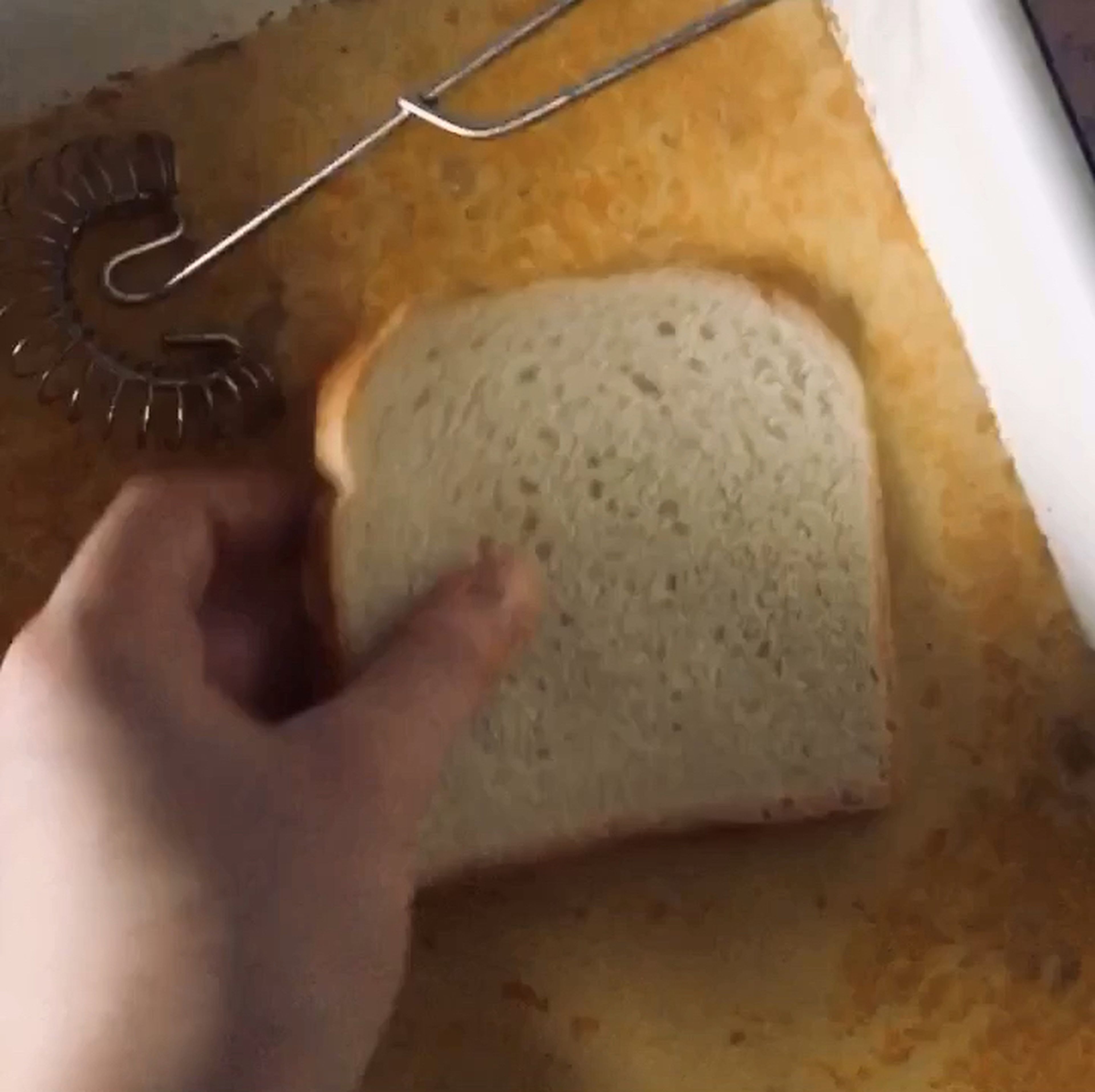 Dip both sides of the bread slices in the egg mixture, lay on a baking sheet and let them rest for about 10-15 min