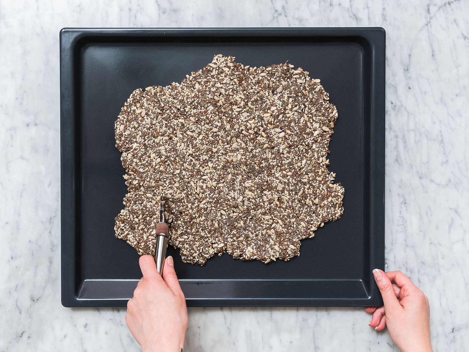Lowcarb seed crackers Recipe Kitchen Stories