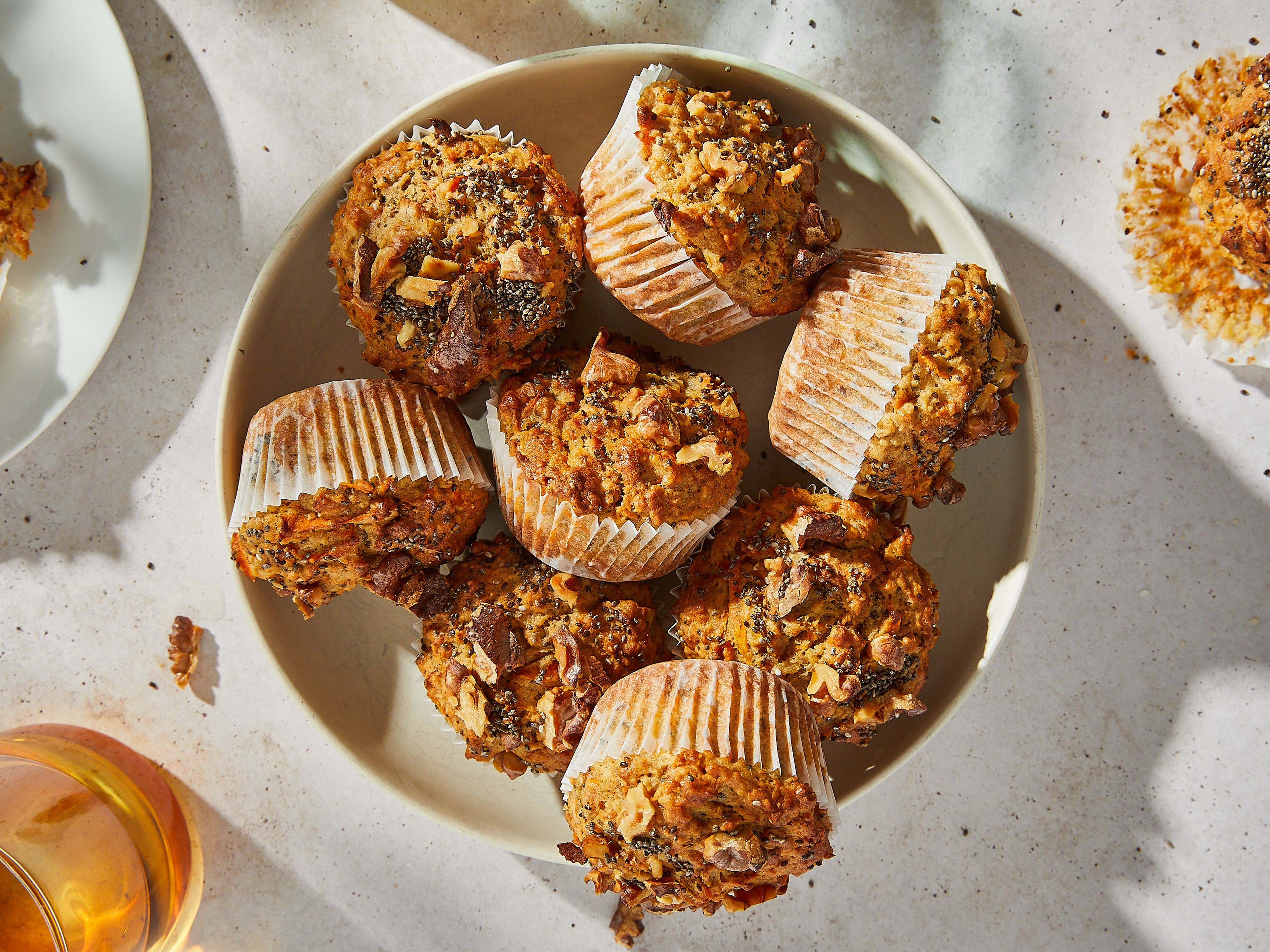 Breakfast carrot cake muffins