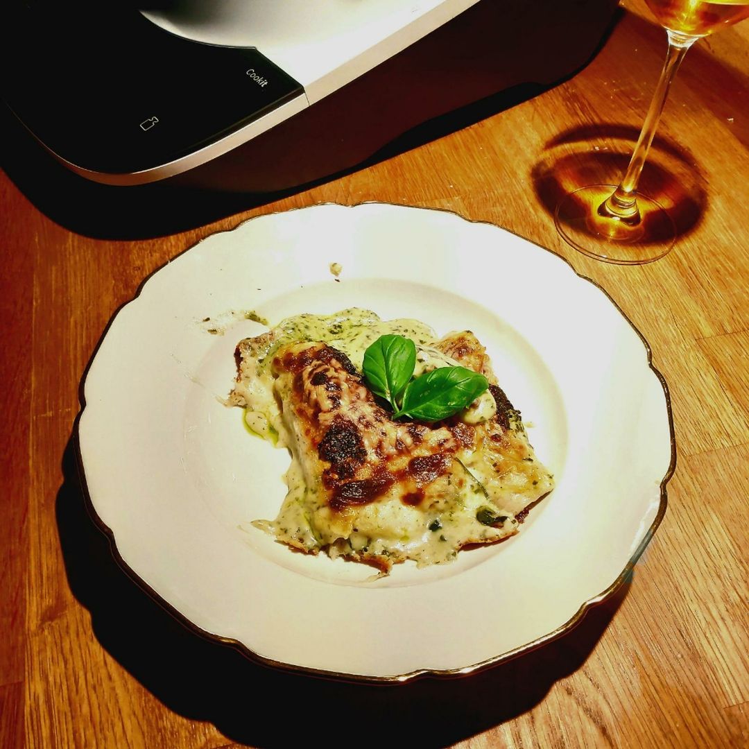 Frische Spinat-Bärlauch-Cannelloni (mit dem Cookit)