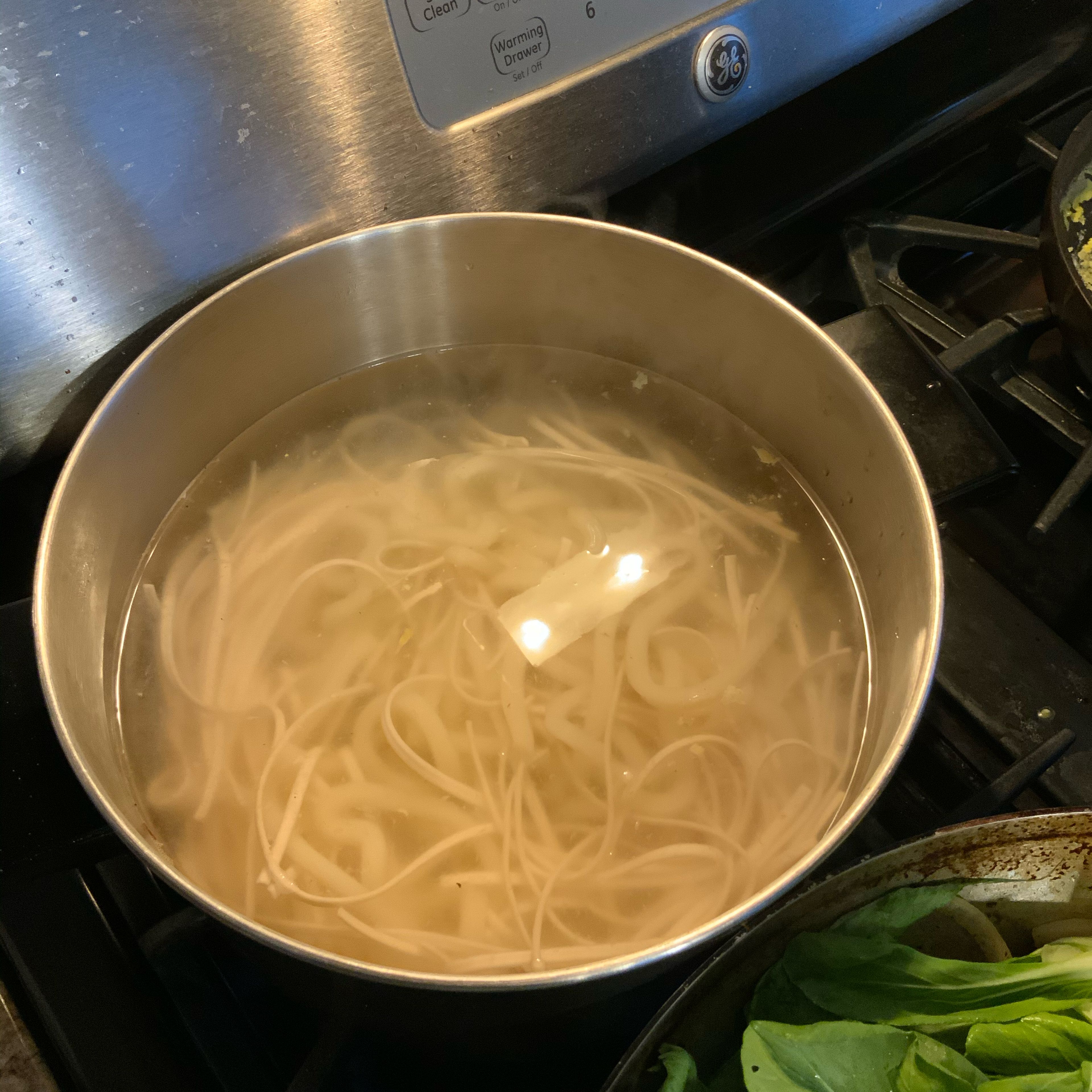 Cook noodles in a boiled water