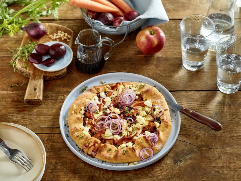 Rote Bete-Apfel-Galette