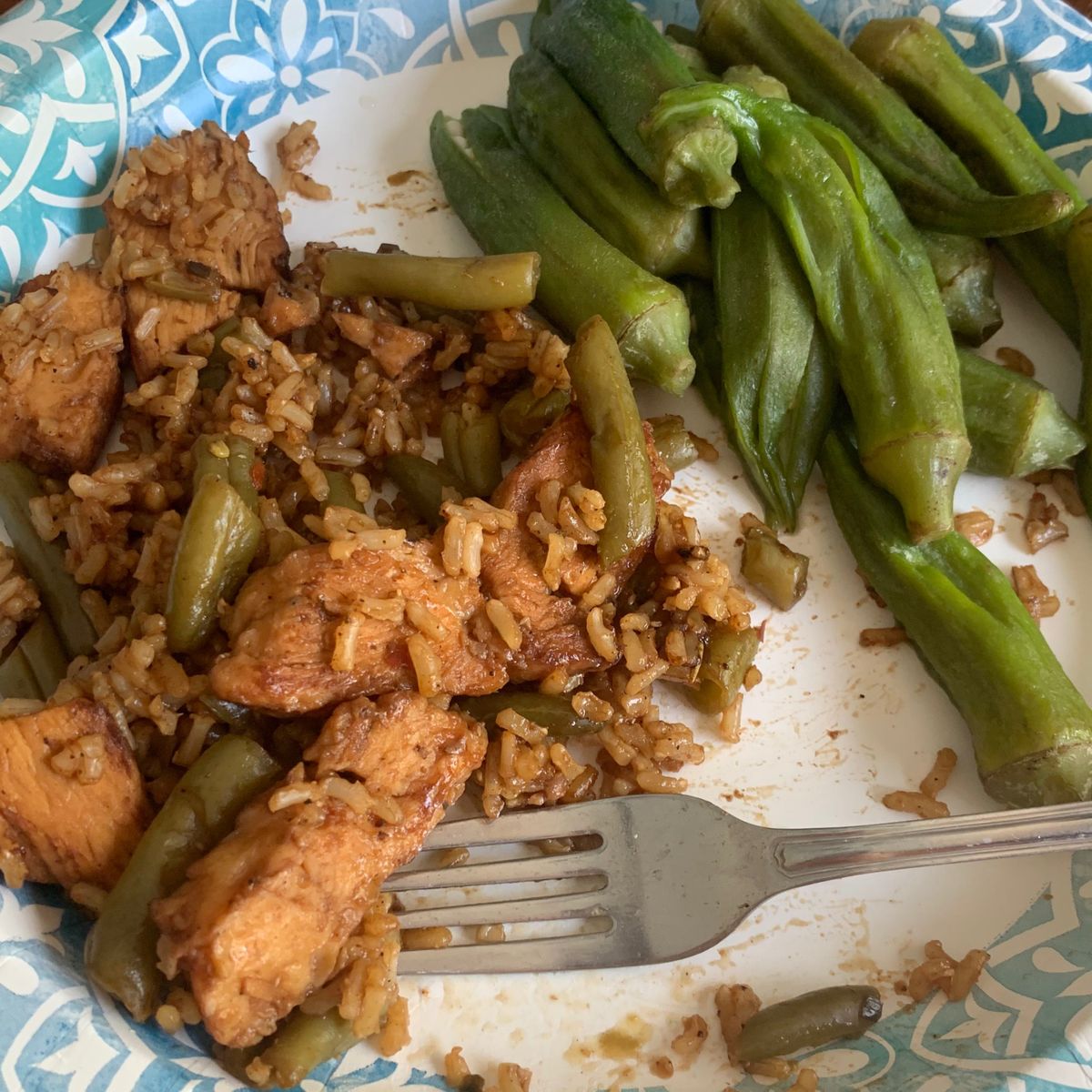 Lemon Chicken Stir Fry & Boiled Okra 😍 | Recipe | Kitchen Stories