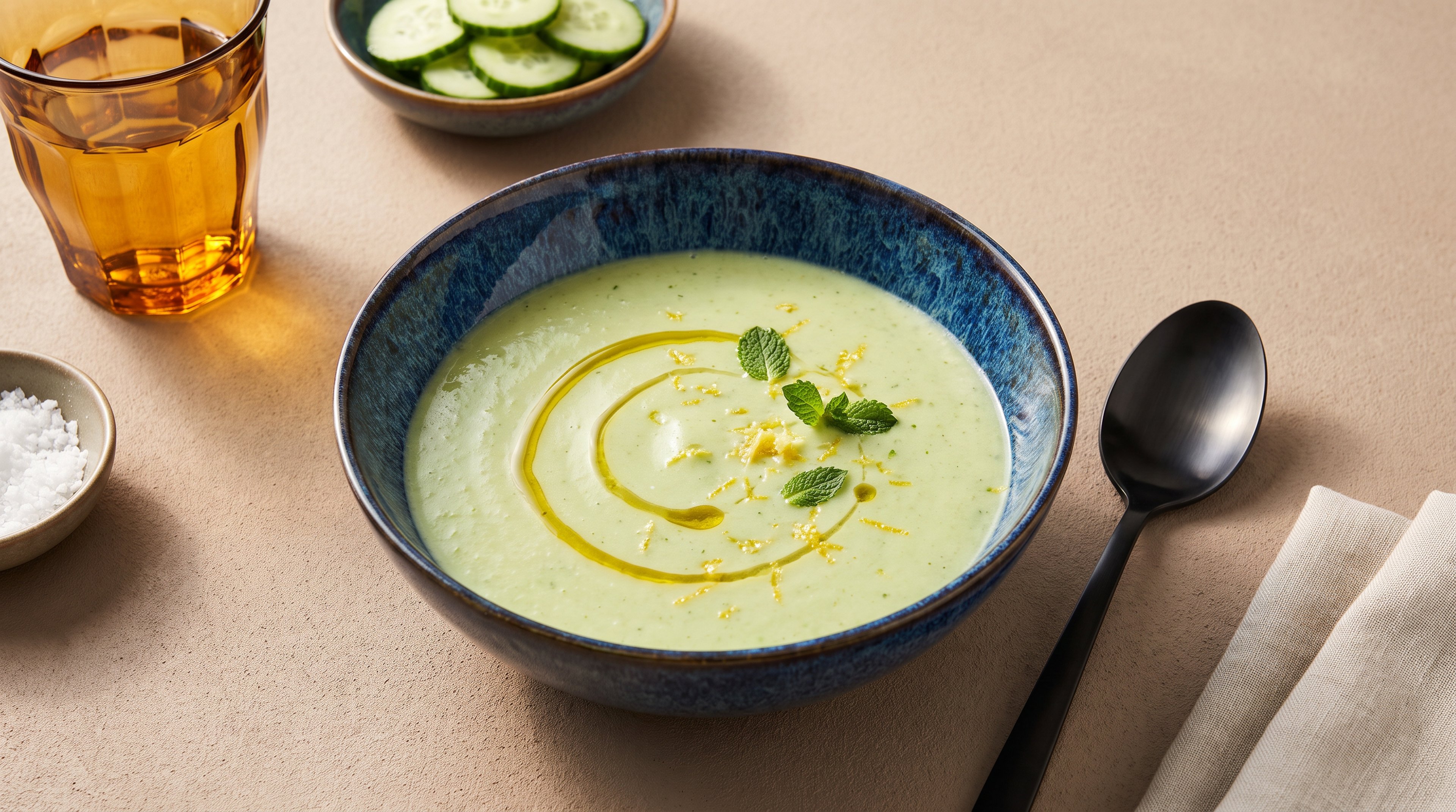 Erfrischende Gurken-Gazpacho: Der eisgekühlte Suppen-Klassiker für heiße Tage