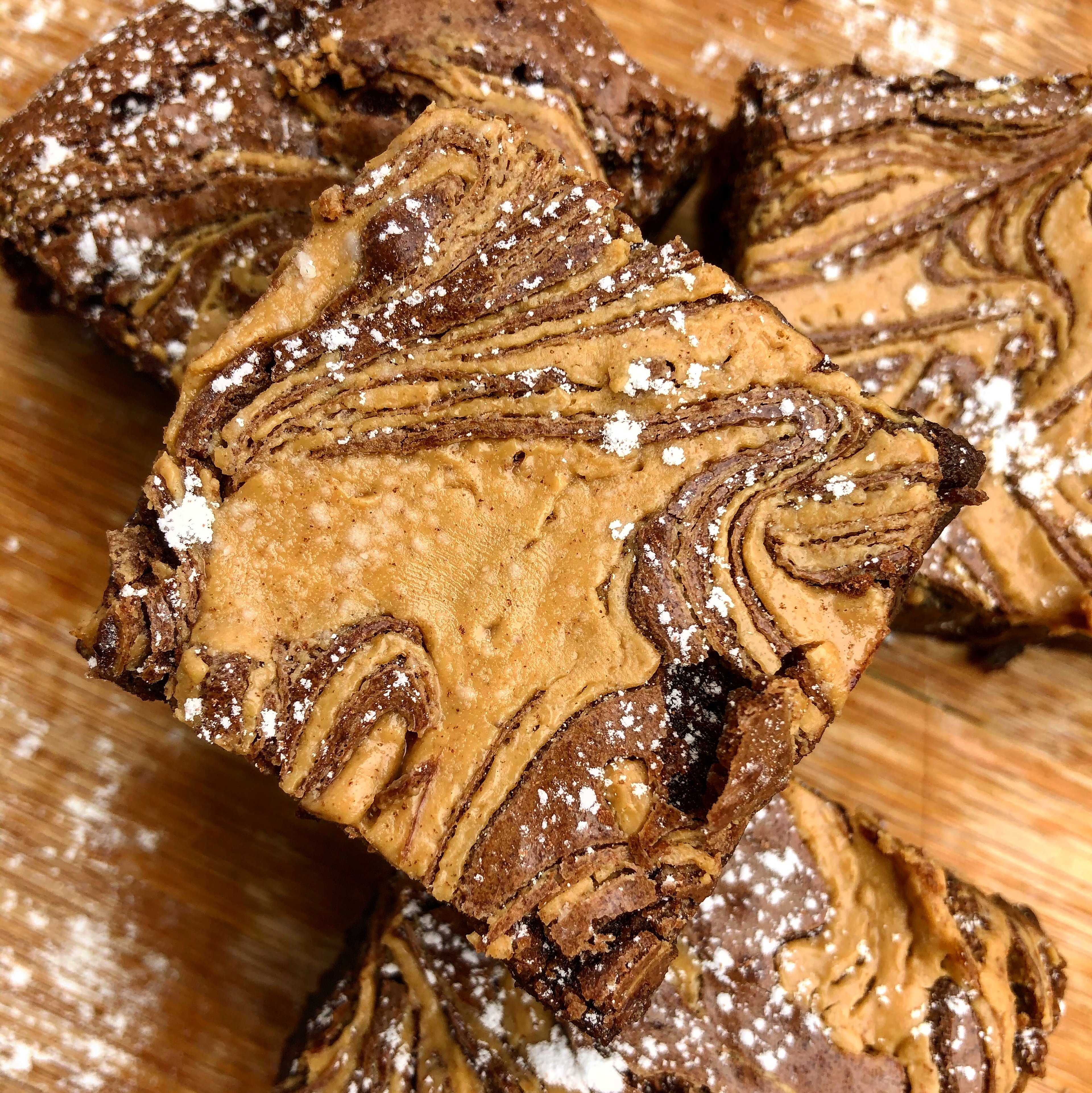 Peanut Butter Swirl Brownies