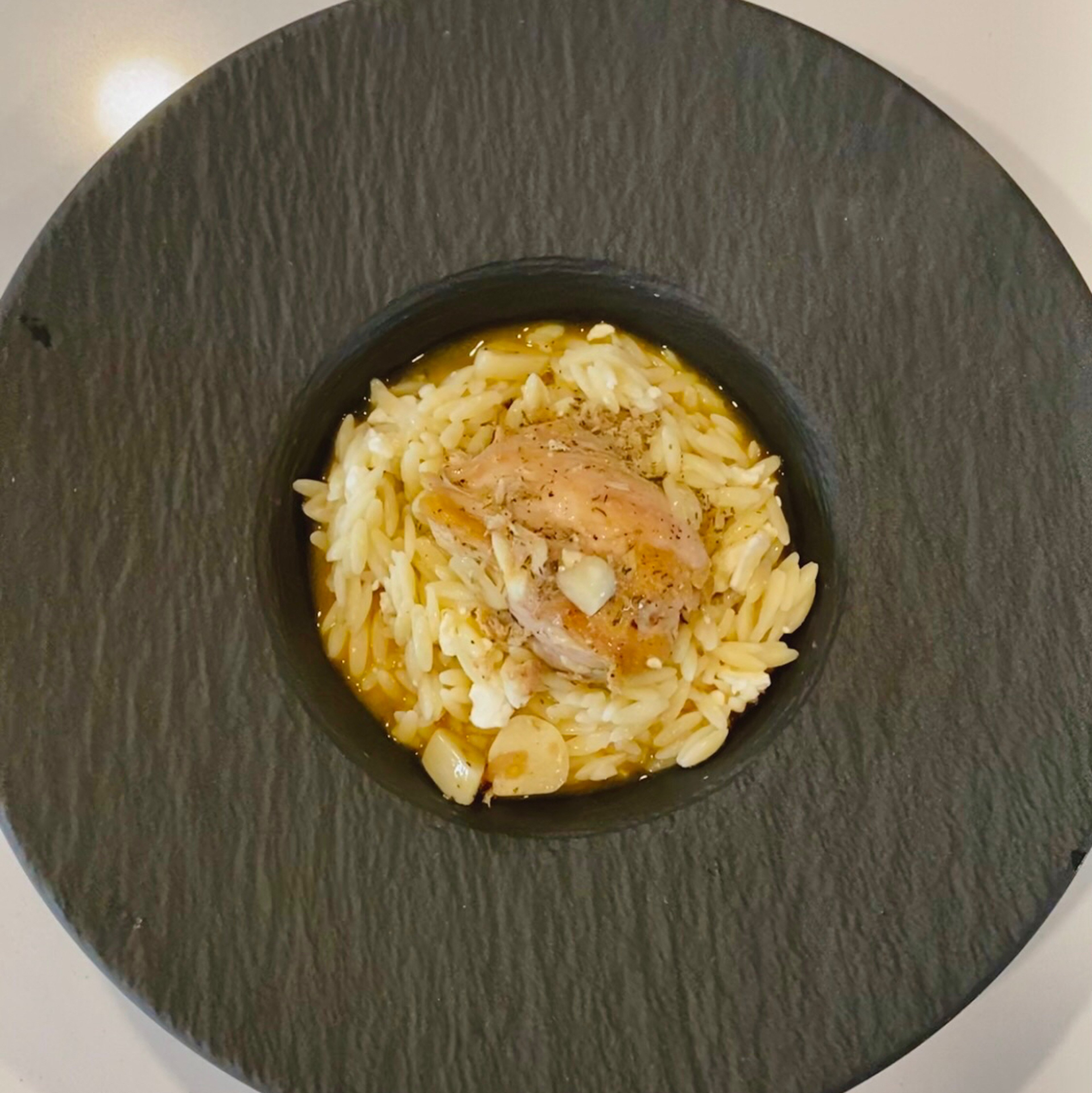 Chicken Orzo with Lemon Sauce