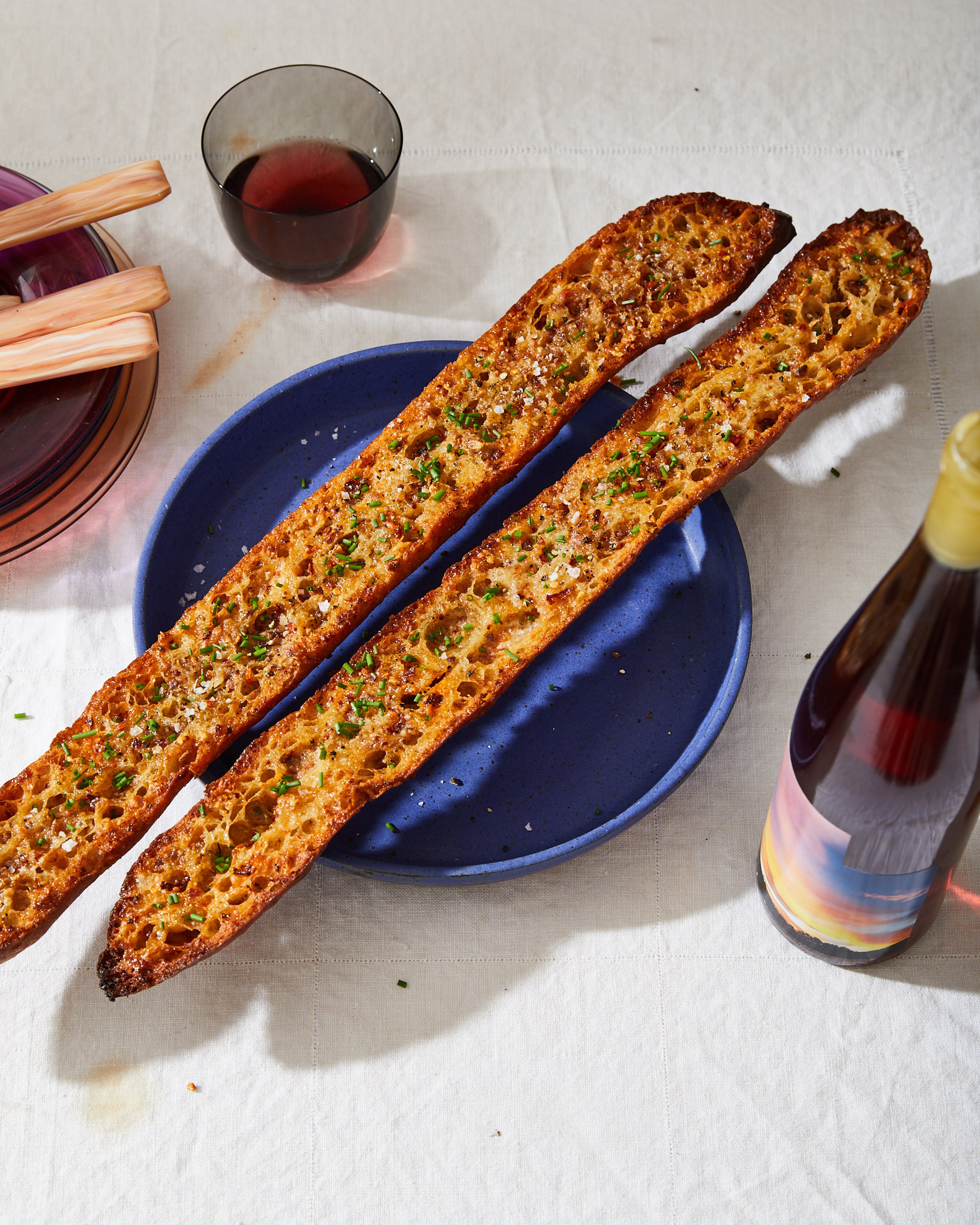 A Better Garlic Bread / Caramelized Garlic on Toast with Anchovies