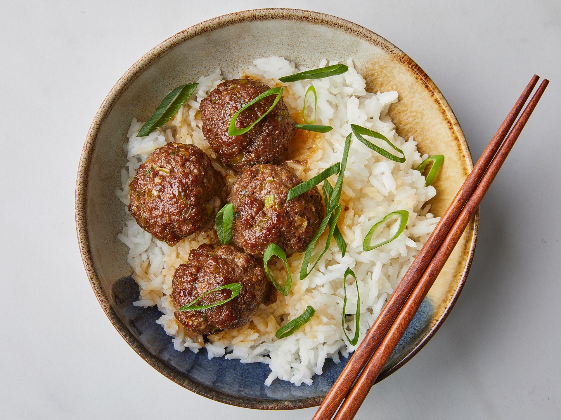 Easy honey-soy glazed meatballs