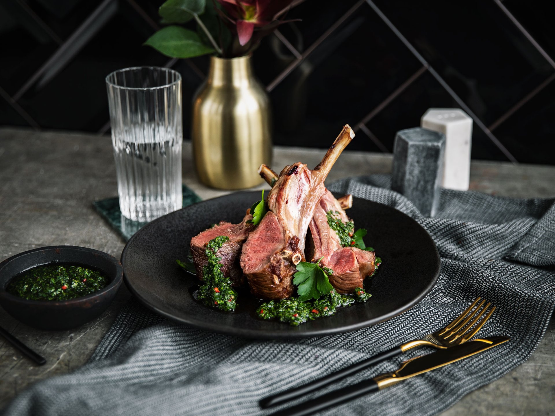 Roast lamb with mint sauce Recipe Kitchen Stories