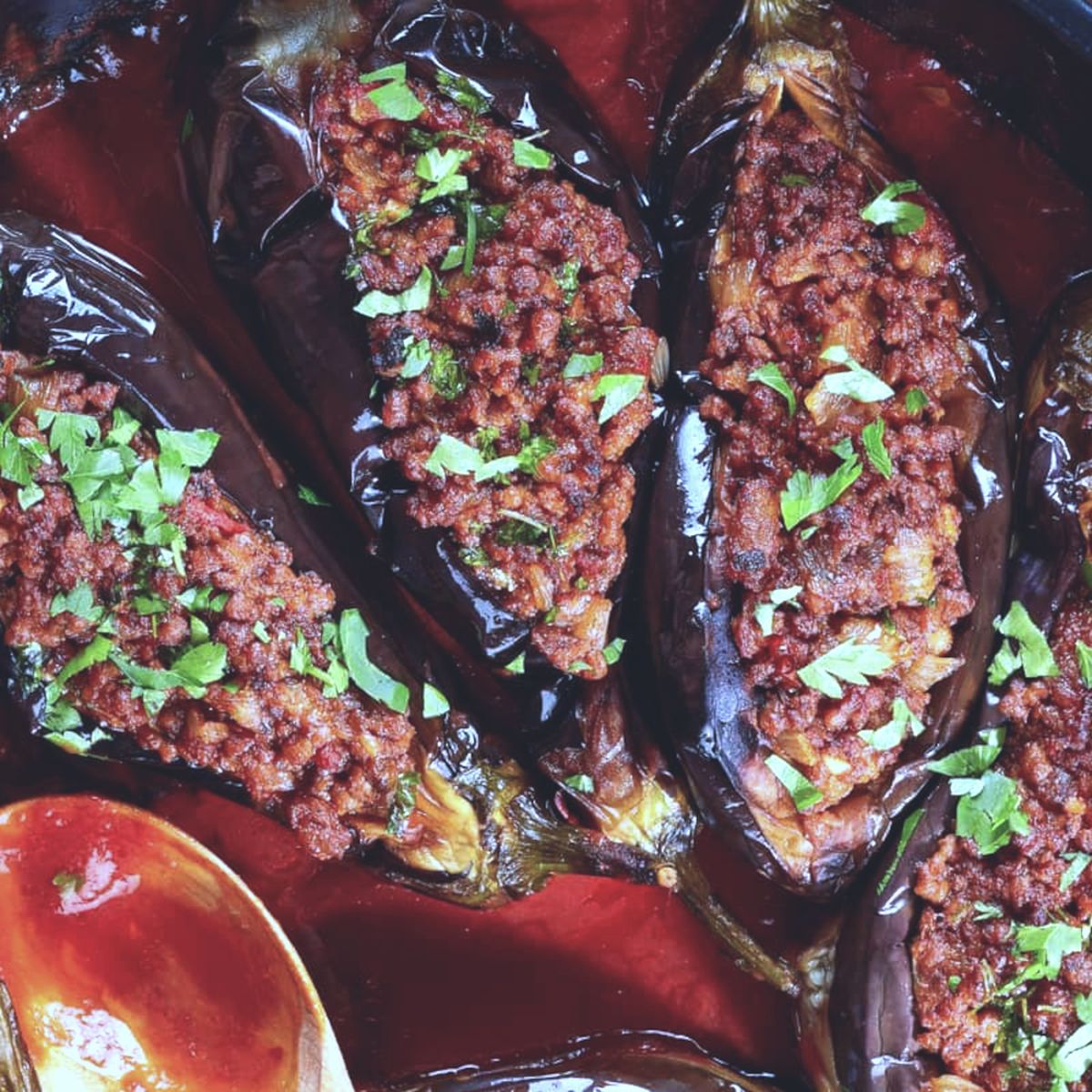 Jordanian Stuffed Eggplants | Recipe | Kitchen Stories