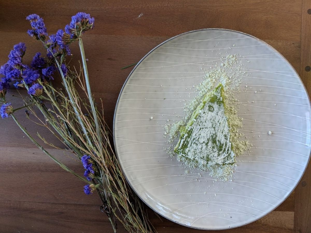 Pistachio and green tea cheesecake | Recipe | Kitchen Stories