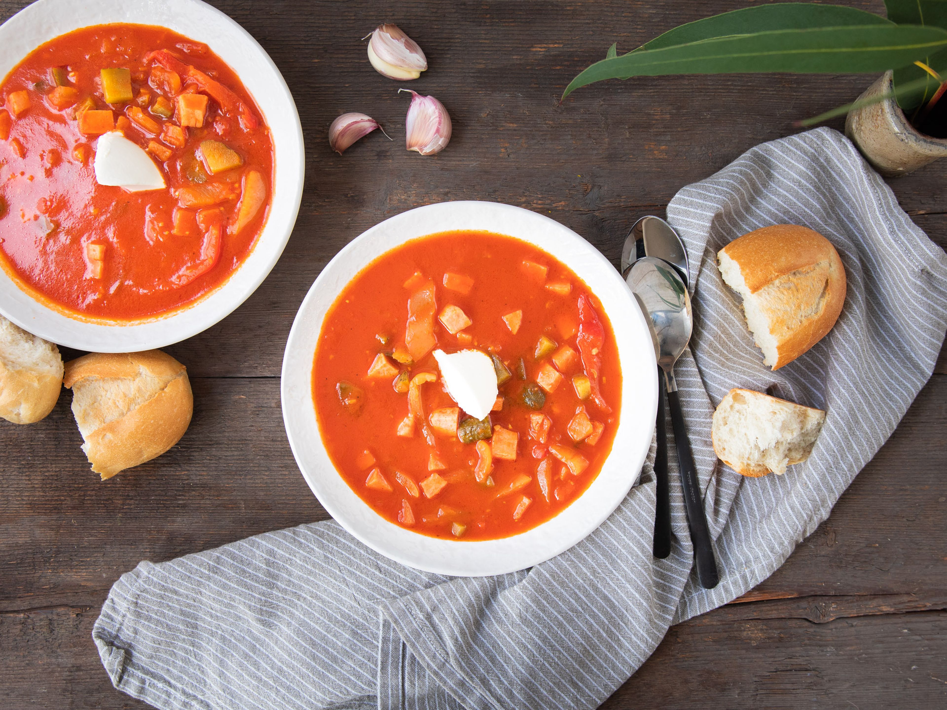 Soljanka (Süß-Säuerliche Suppe)