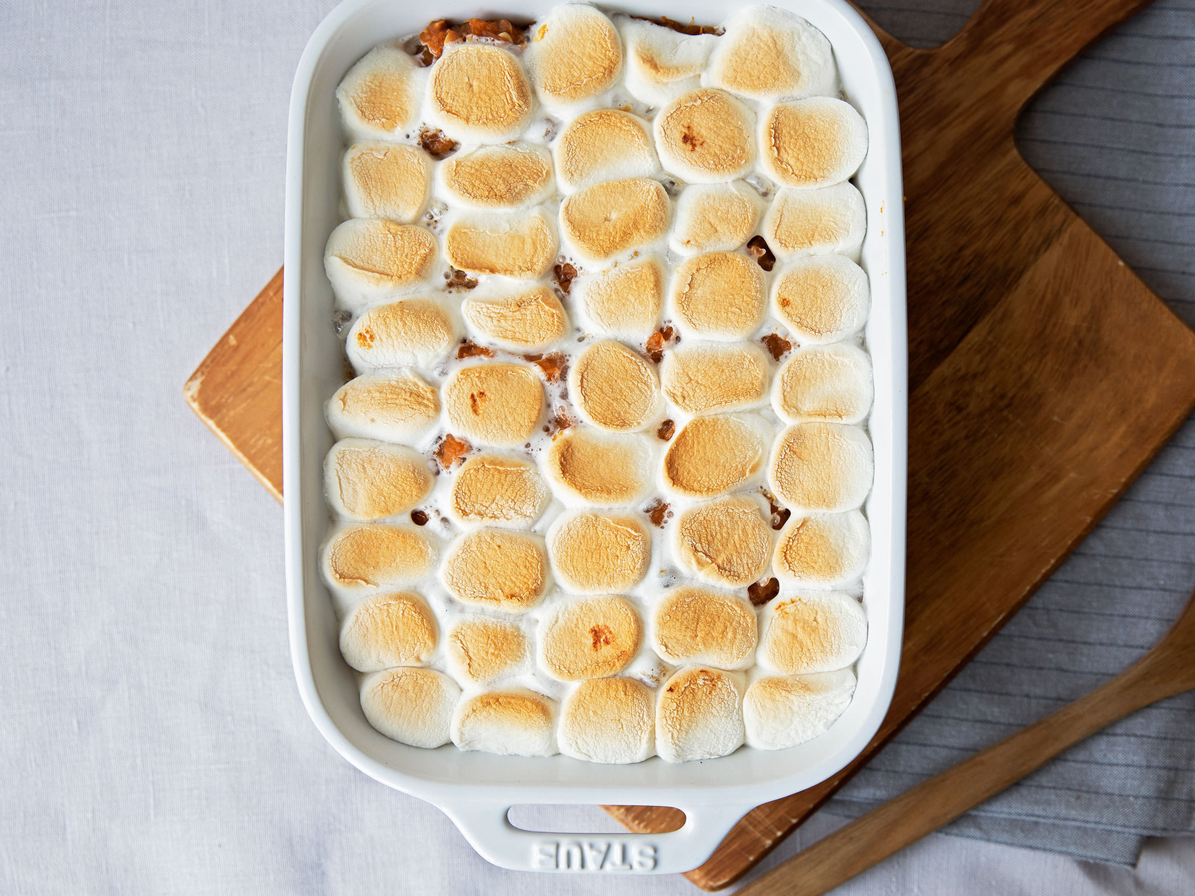 Granny’s sweet potatoes with peanut butter and marshmallows