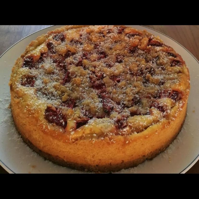 Erdbeer-Streusel Käsekuchen