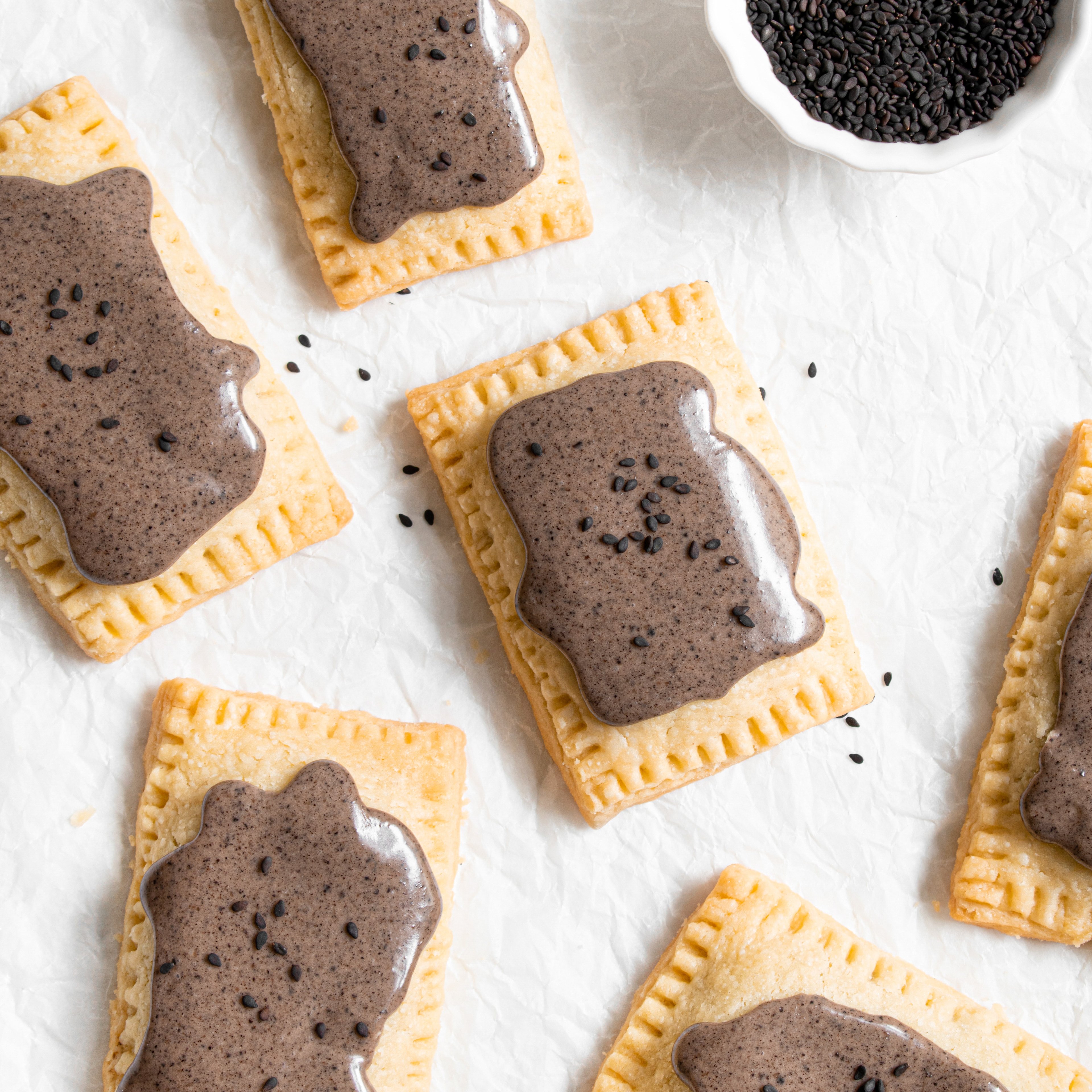 Black sesame pop-tarts