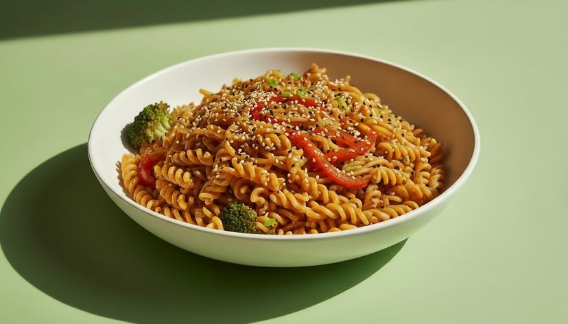 Pasta, aber anders: Nudelsalat mit Brokkoli und Sesam