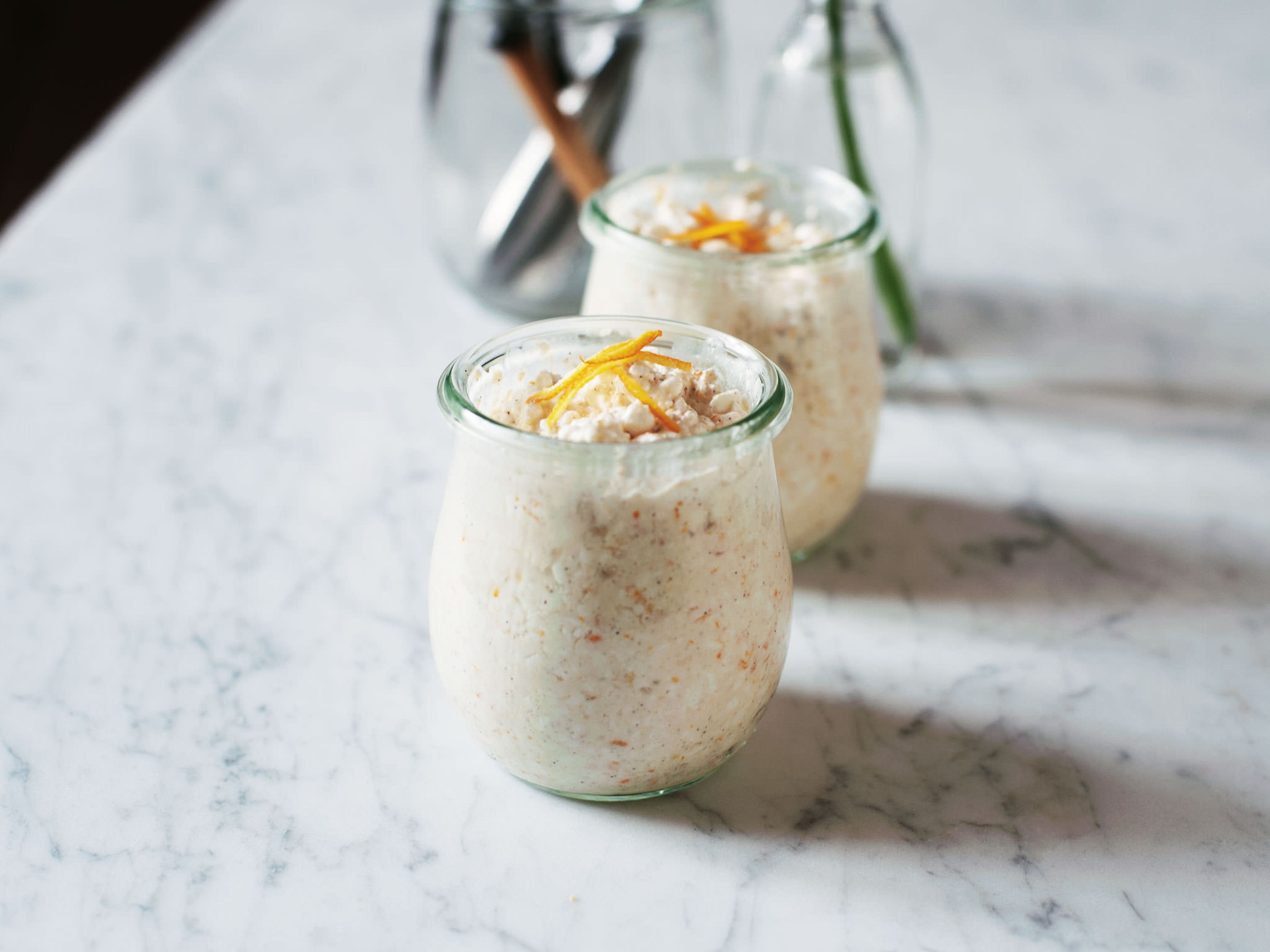 Low-carb rice pudding