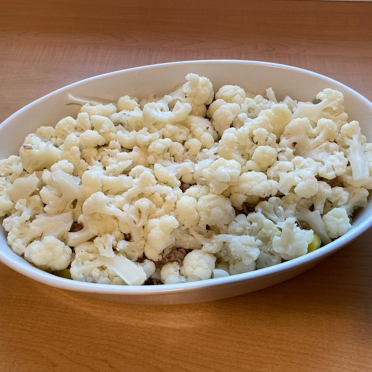 Kartoffel-Blumenkohl-Gratin mit Hackfleisch aus dem Cookit | Rezept ...
