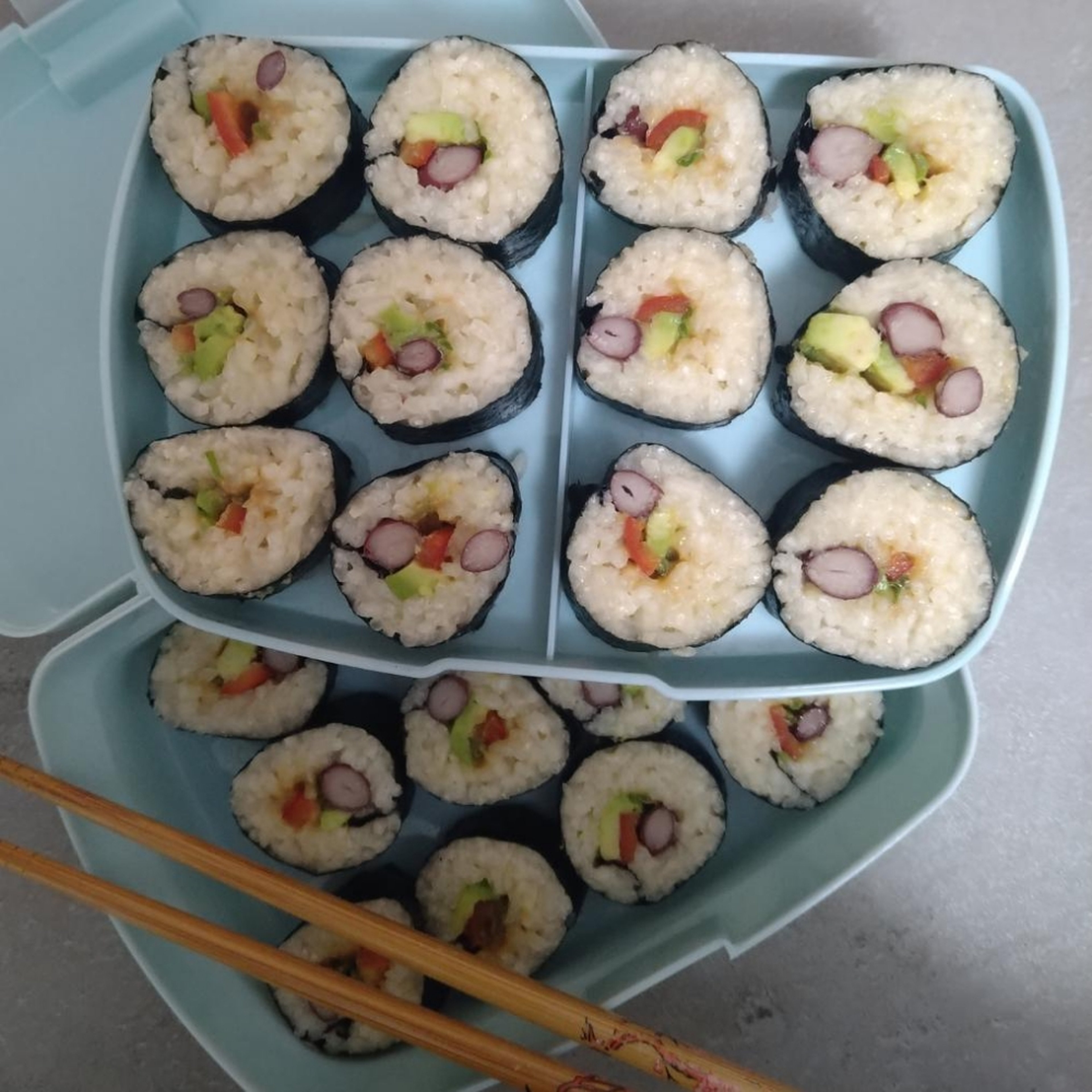 veganes Sushi mit Kidneybohnen