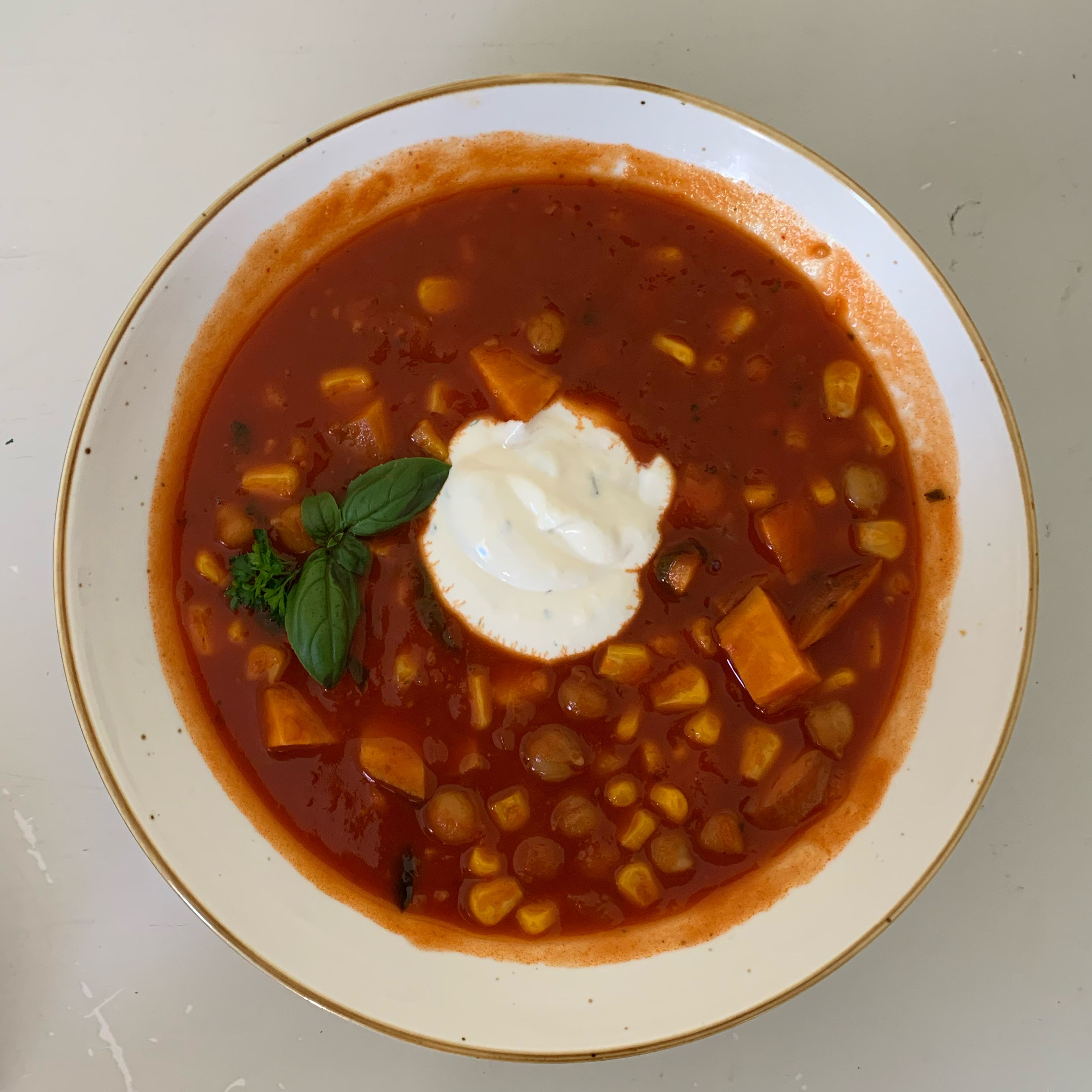 Stew mit Kichererbsen Tomate mit dem Bosch Cookit