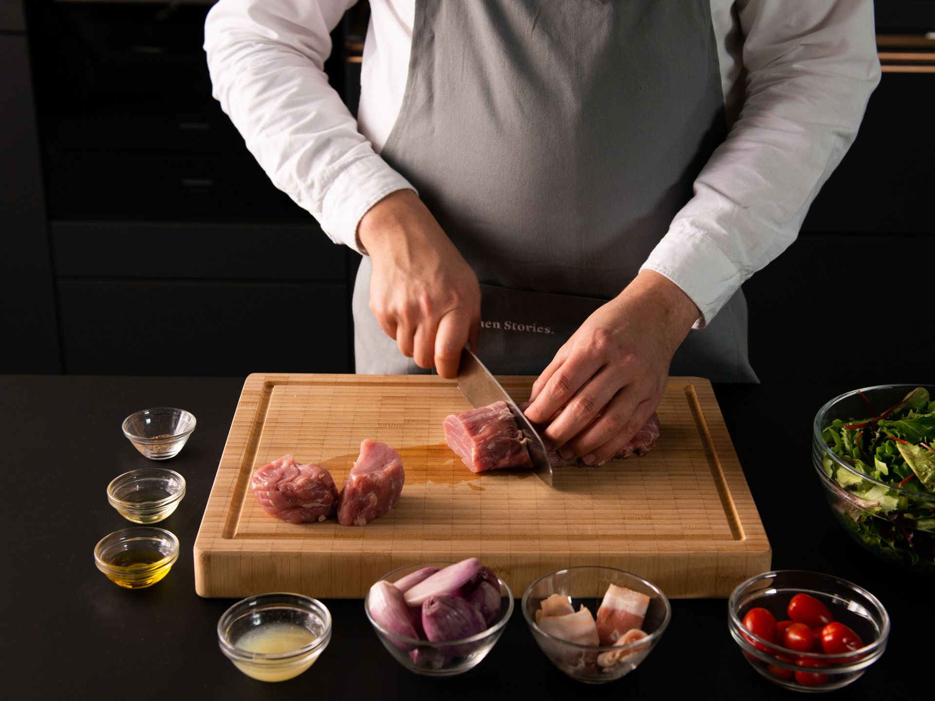 Gegrillte Schweinefilet-Spieße mit Bärlauch-Chimichurri | Rezept ...