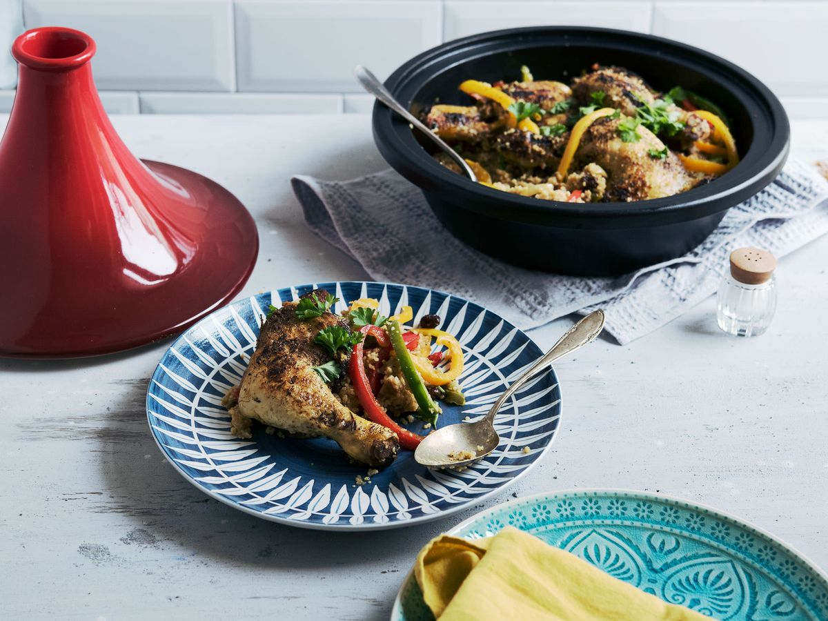 Braised chicken with couscous | Recipe | Kitchen Stories